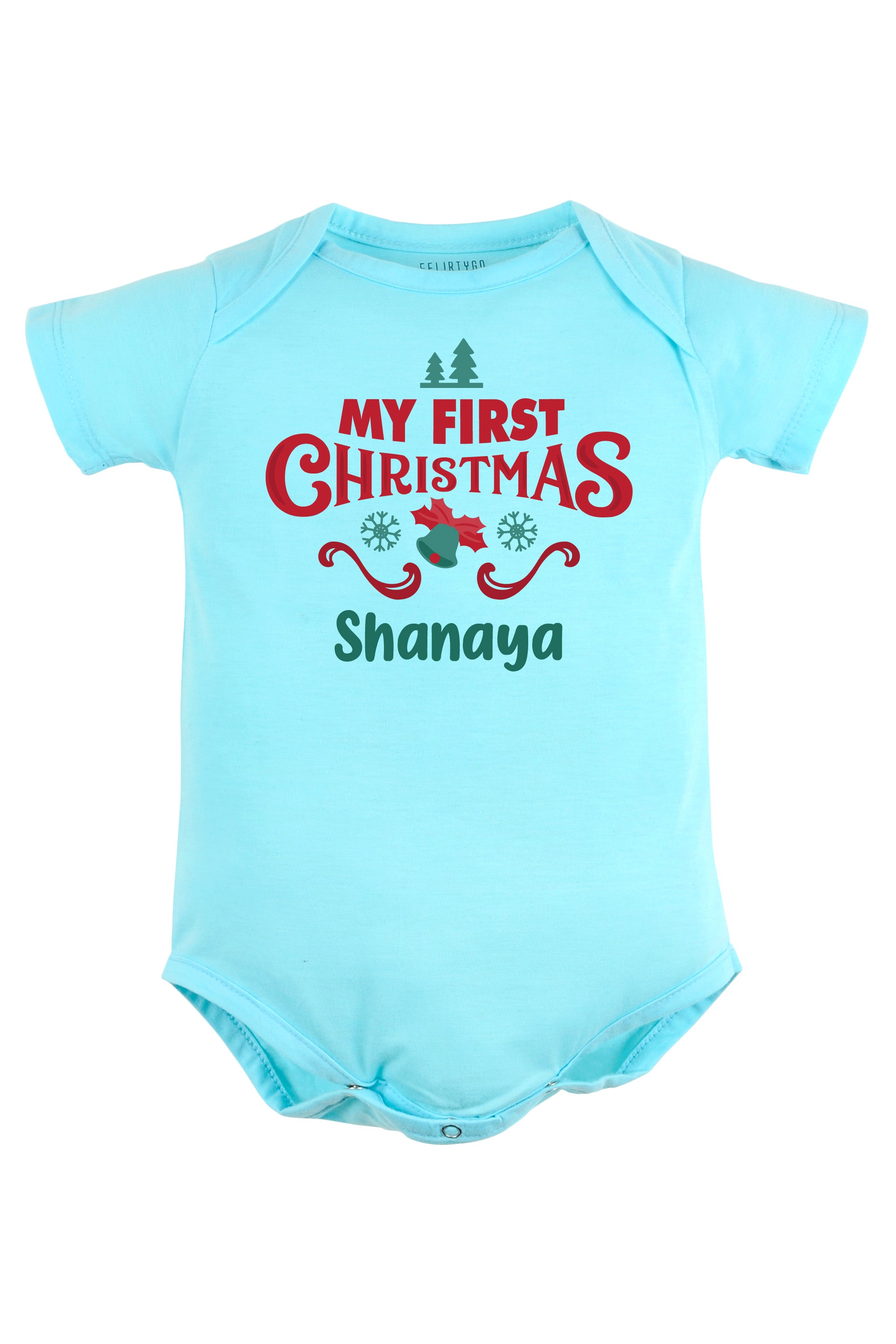 My First Christmas Baby Romper | Onesies w/ Custom Name