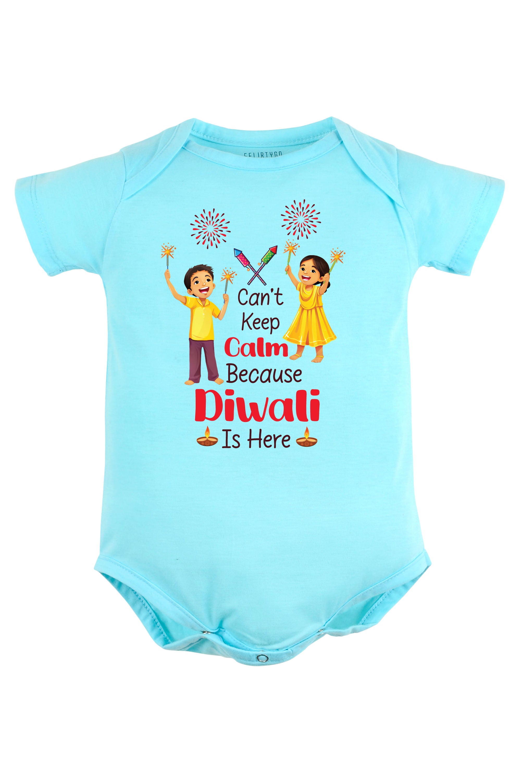 Can't Keep Calm Because Diwali Is Here Baby Romper | Onesies