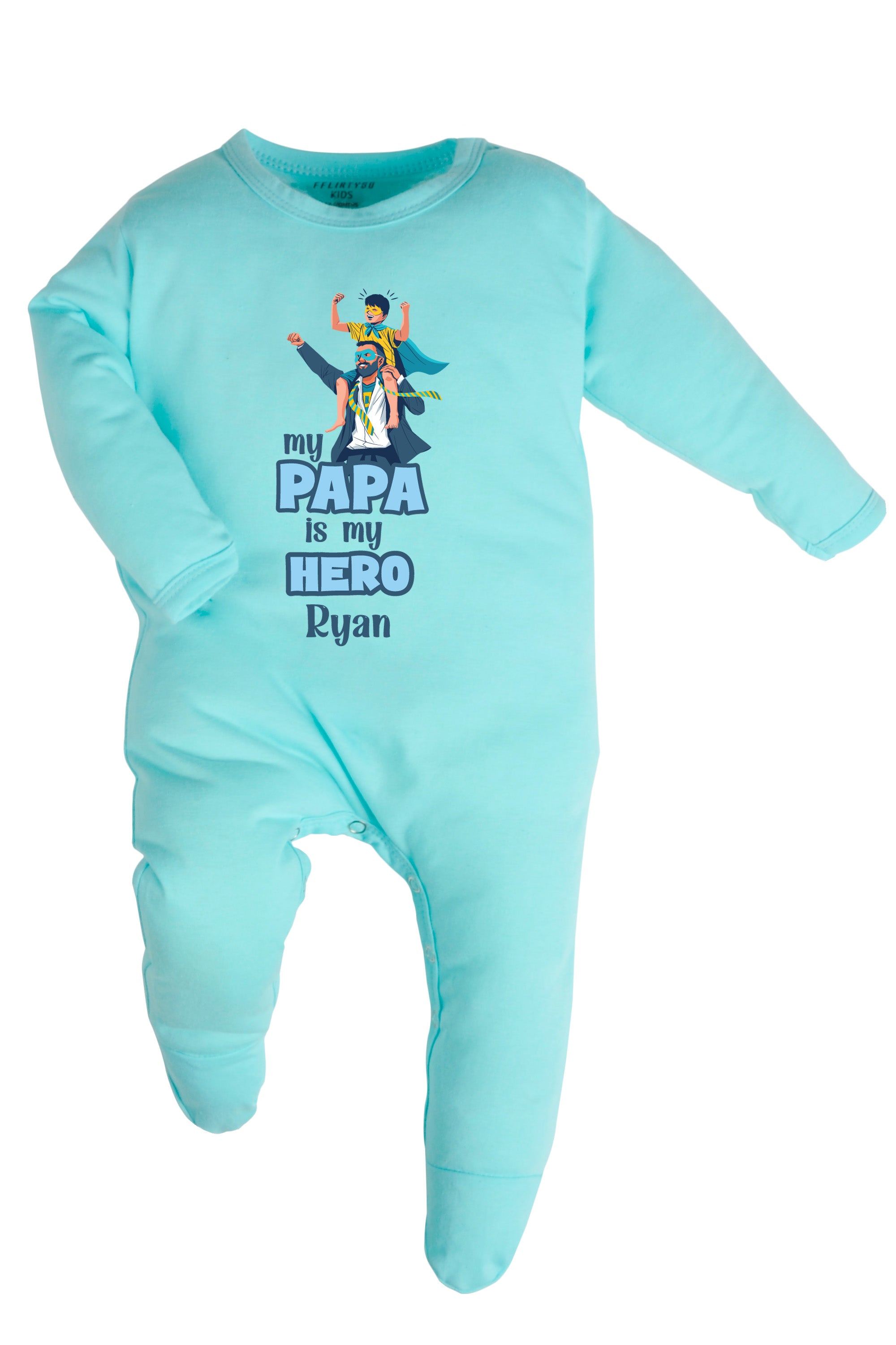 My Papa Is My Hero Baby Romper | Onesies w/ Custom Name