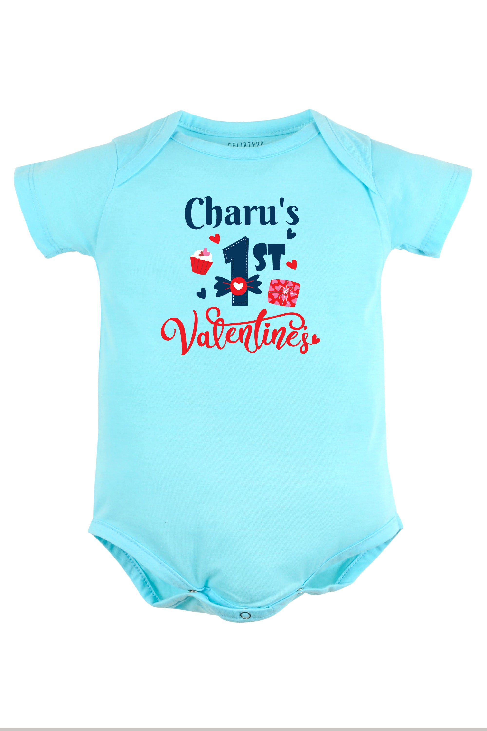 1st Valentine's Baby Romper | Onesies w/ Custom Name