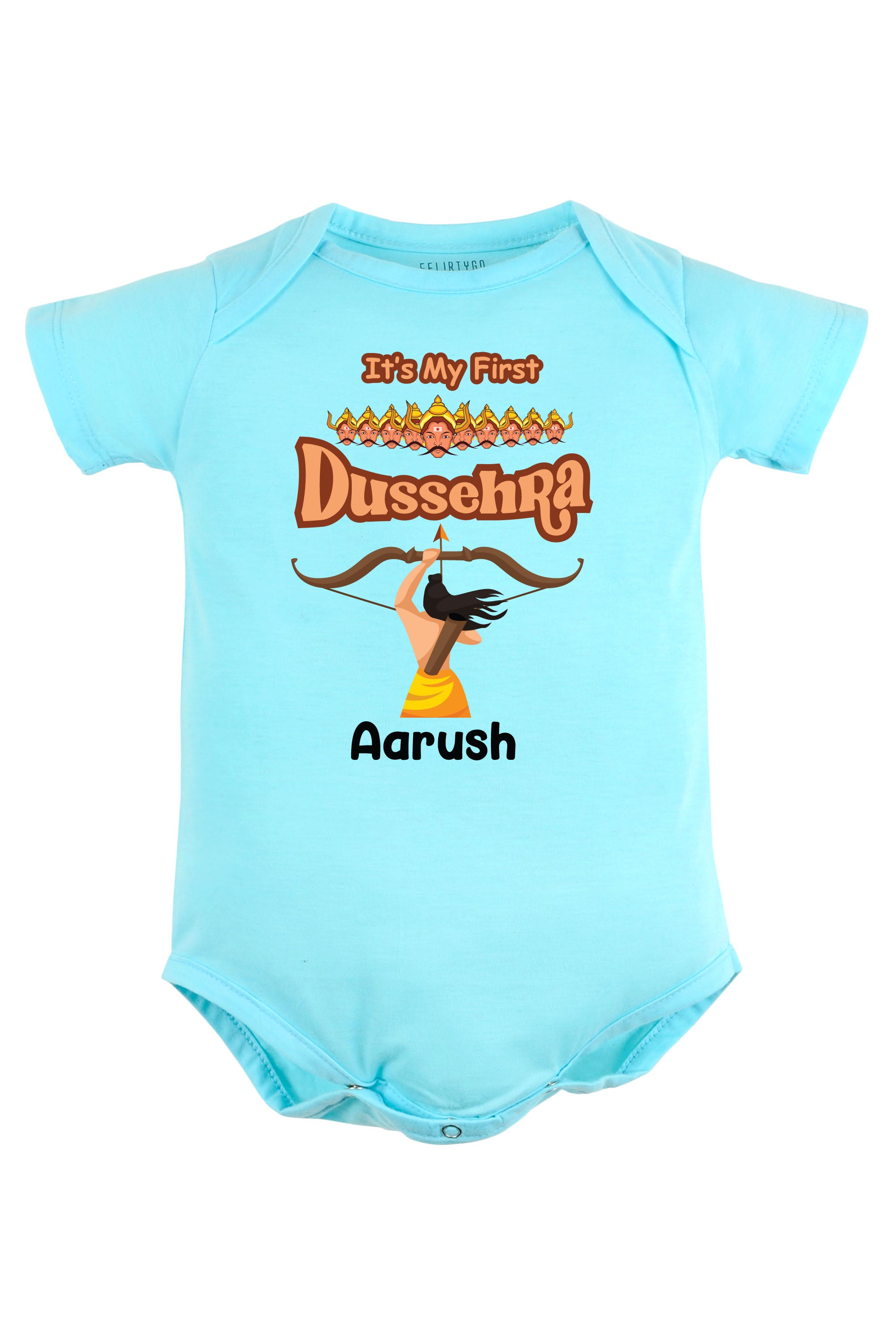 It's My First Dussehra Baby Romper | Onesies w/ Custom Name