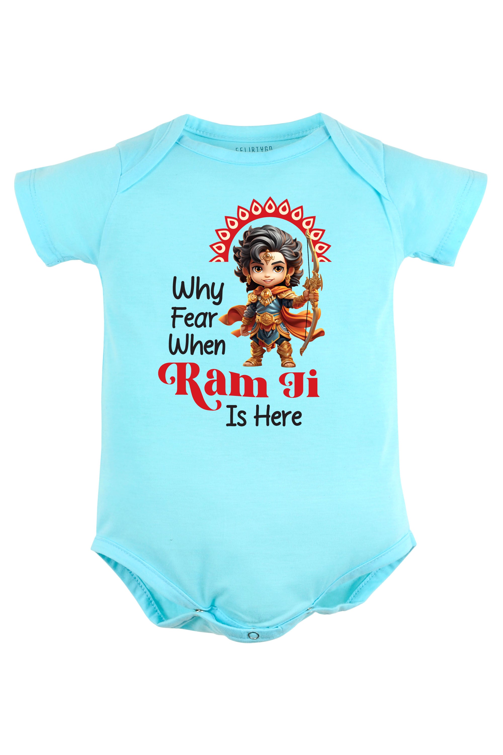 Why Fear When Ram ji Is Here Baby Romper | Onesies