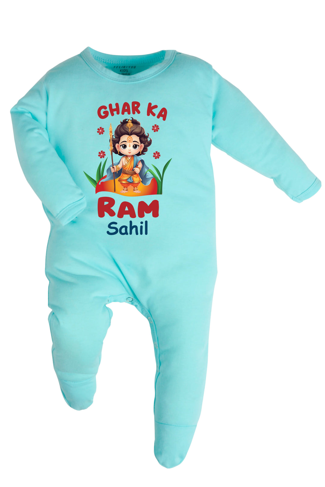 Ghar Ka Ram Baby Romper | Onesies w/ Custom Name