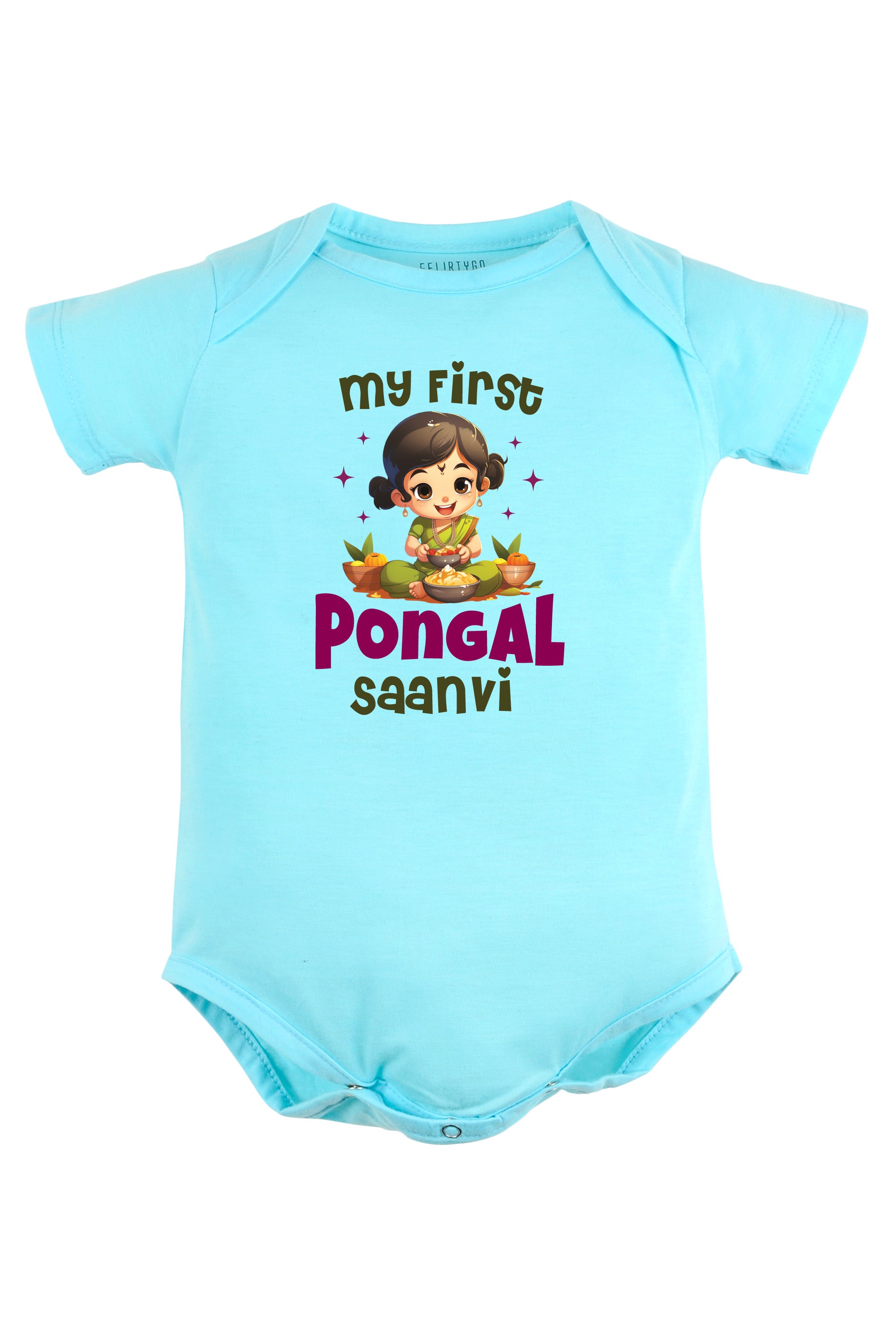 My First pongal (Girl) Baby Romper | Onesies w/ Custom Name