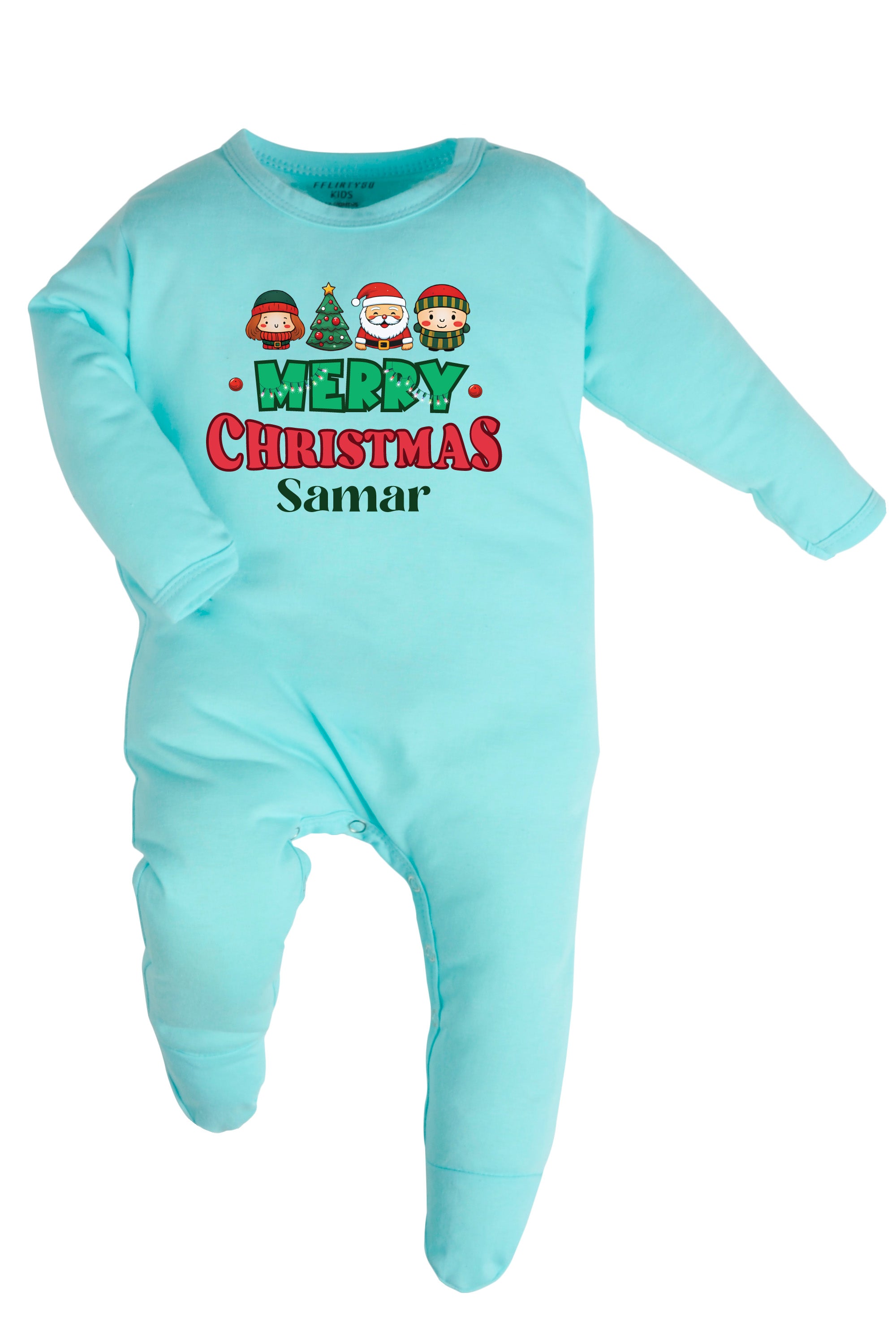 Merry Christmas Baby Romper | Onesies w/ Custom Name