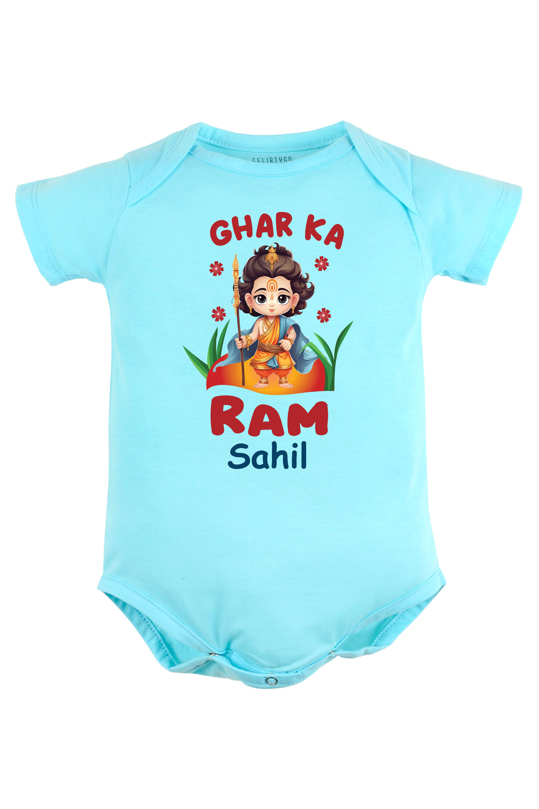 Ghar Ka Ram Baby Romper | Onesies w/ Custom Name