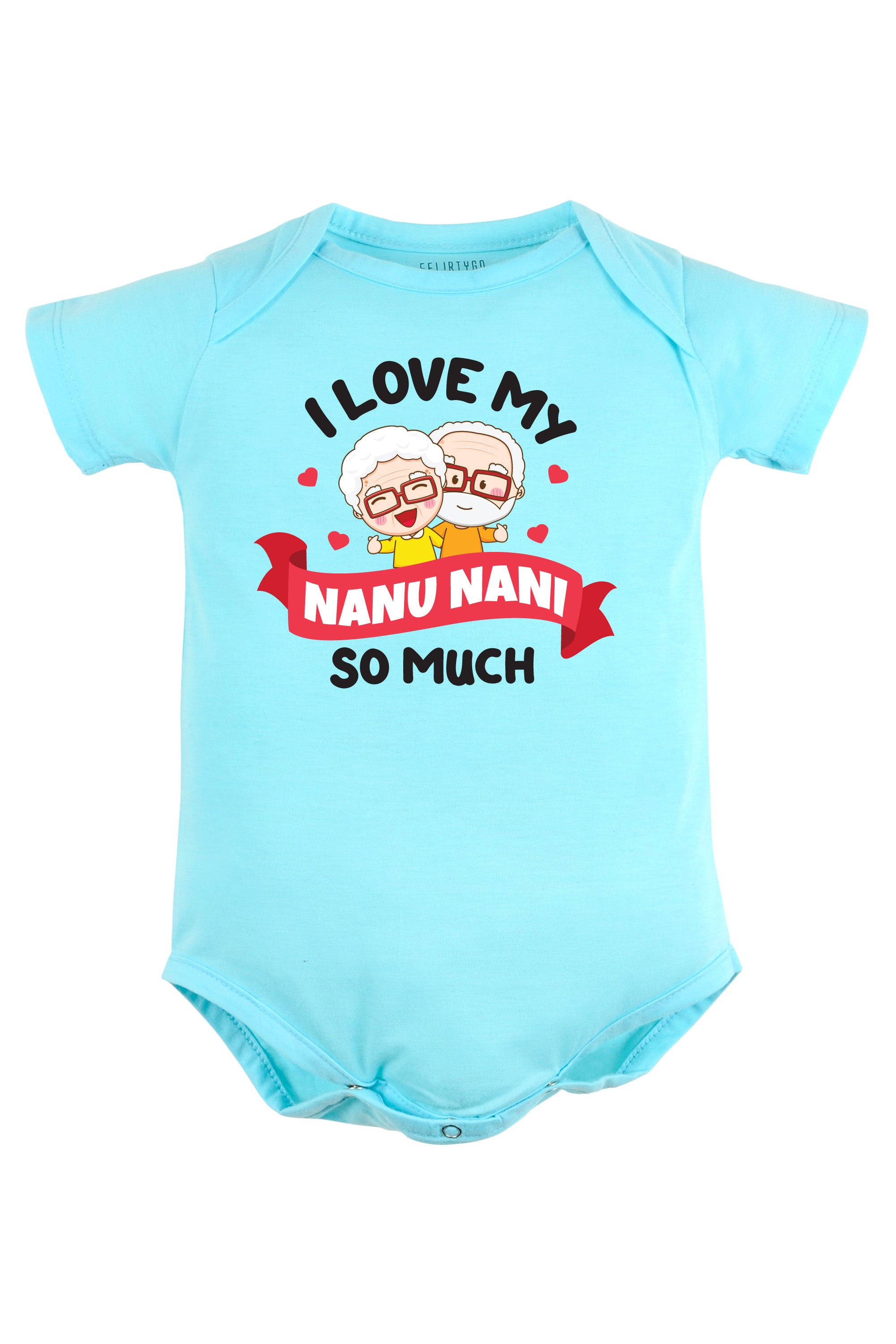 I Love My Nanu Nani So Much Baby Romper | Onesies