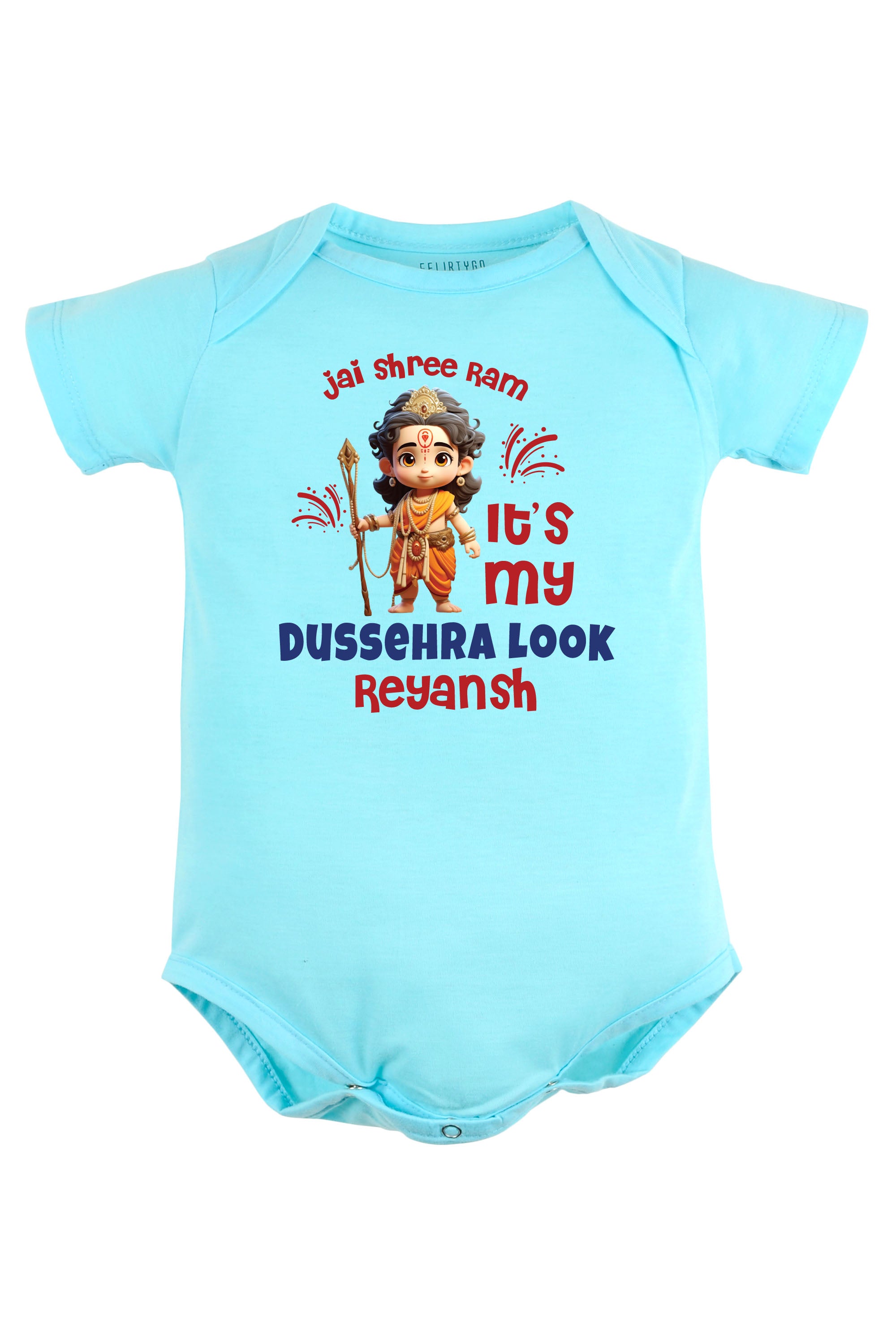 Jai Shree Ram It's My Dussehra Look Baby Romper | Onesies w/ Custom Name