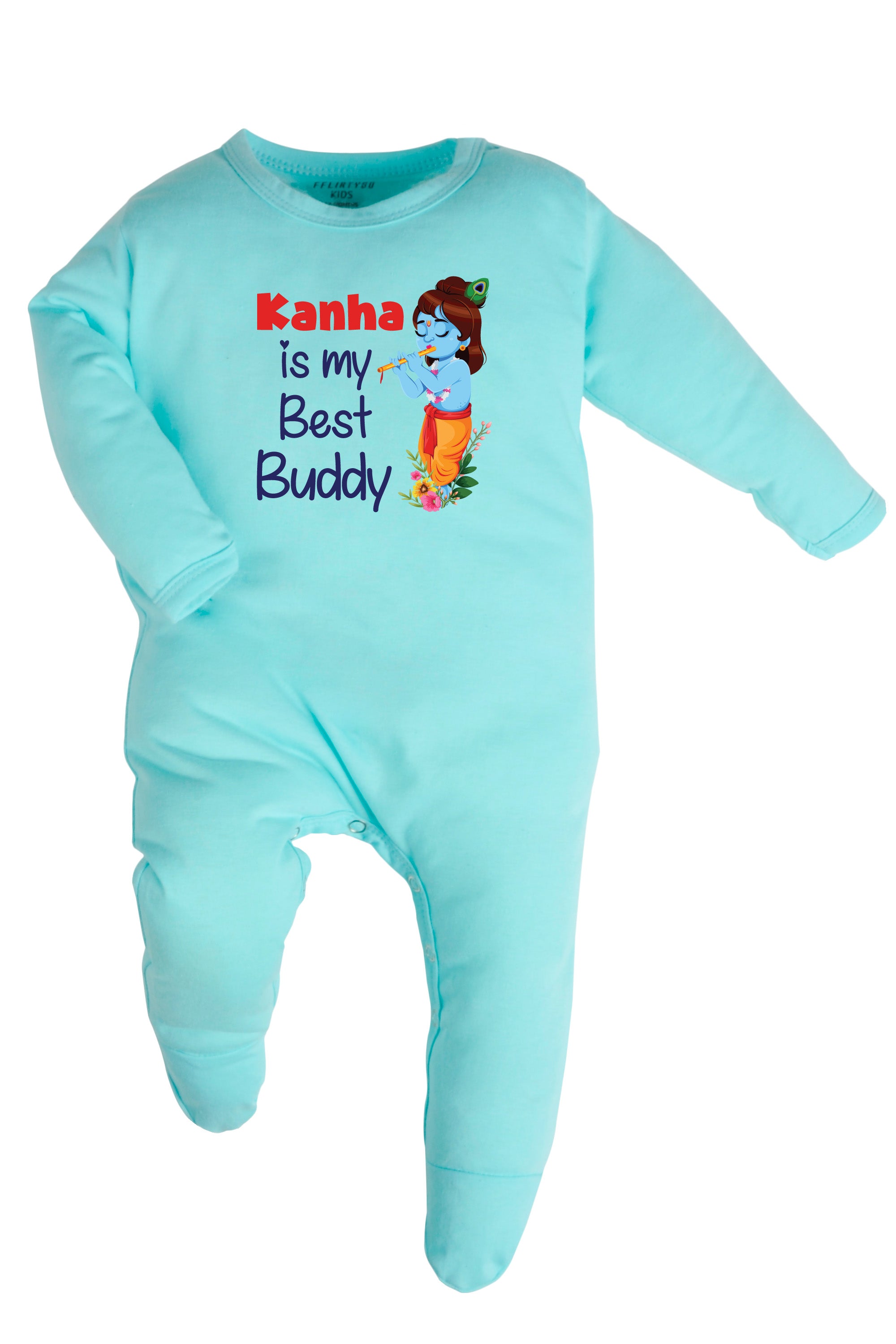 Kanha Is My Best Buddy Baby Romper | Onesies