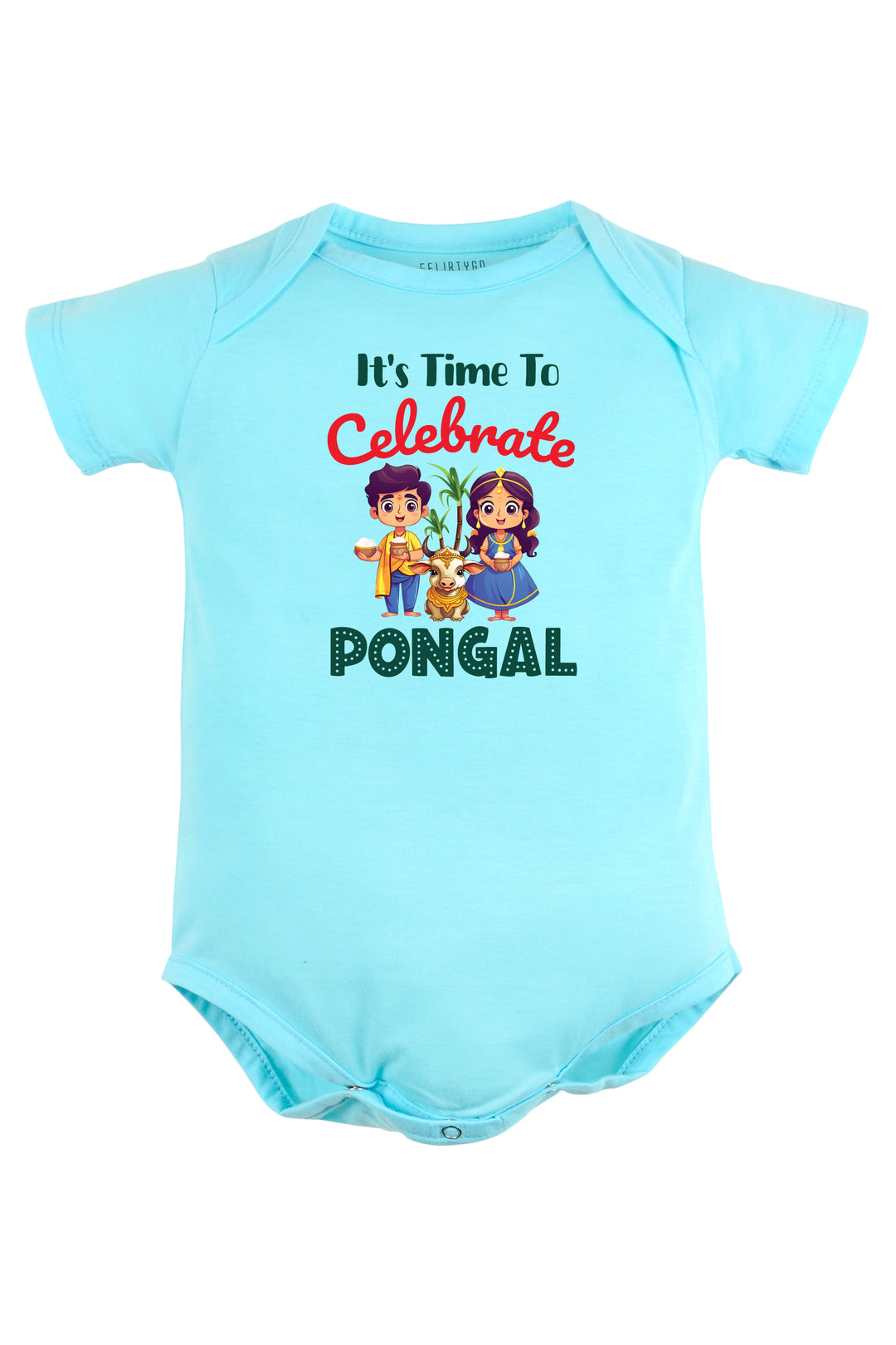 It's Time to Celebrate Pongal Baby Romper | Onesies w/ Custom Name