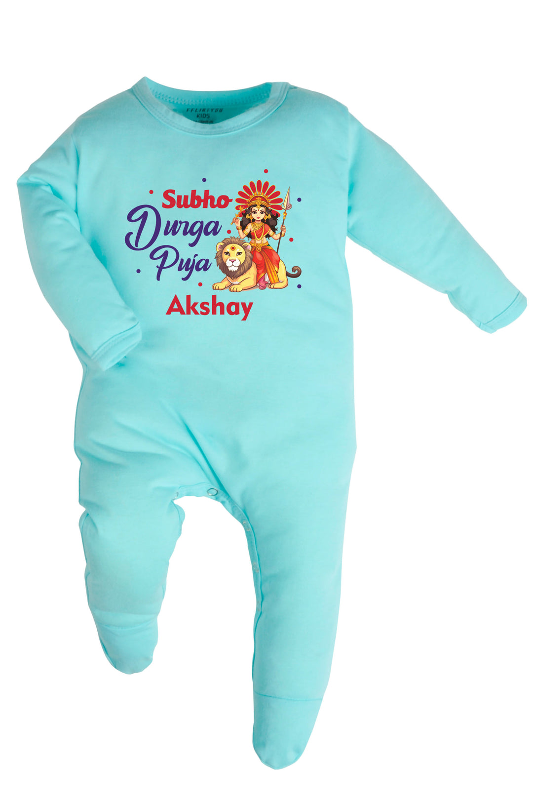 Subho Durga Puja Baby Romper | Onesies w/ Custom Name