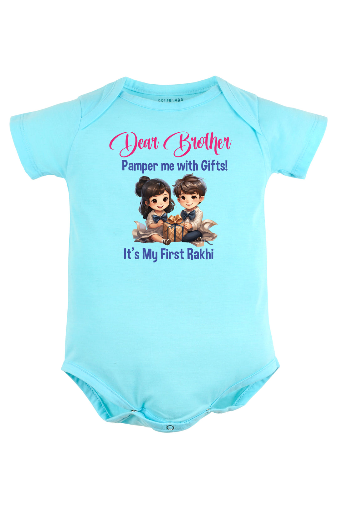 Dear Brother It's My First Rakhi Baby Romper | Onesies