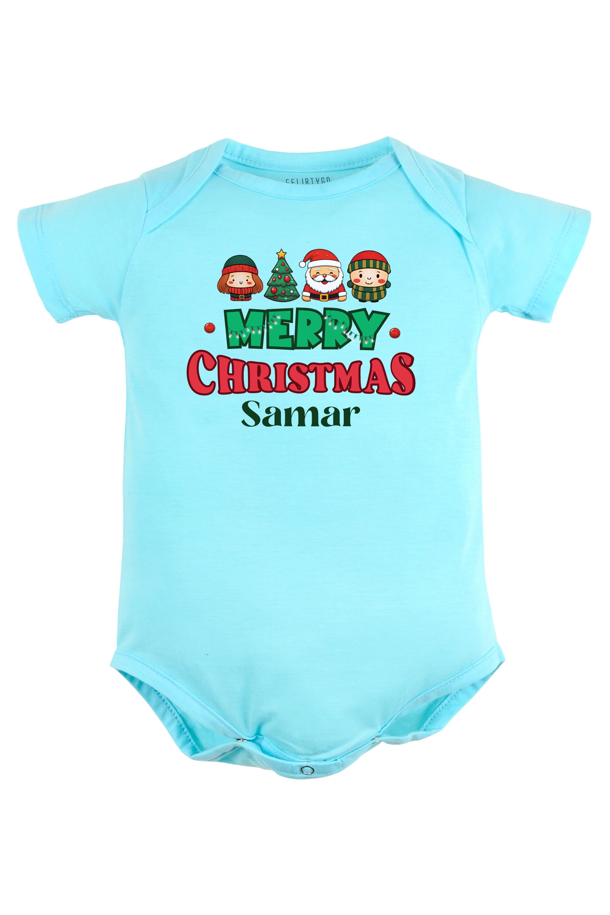 Merry Christmas Baby Romper | Onesies w/ Custom Name