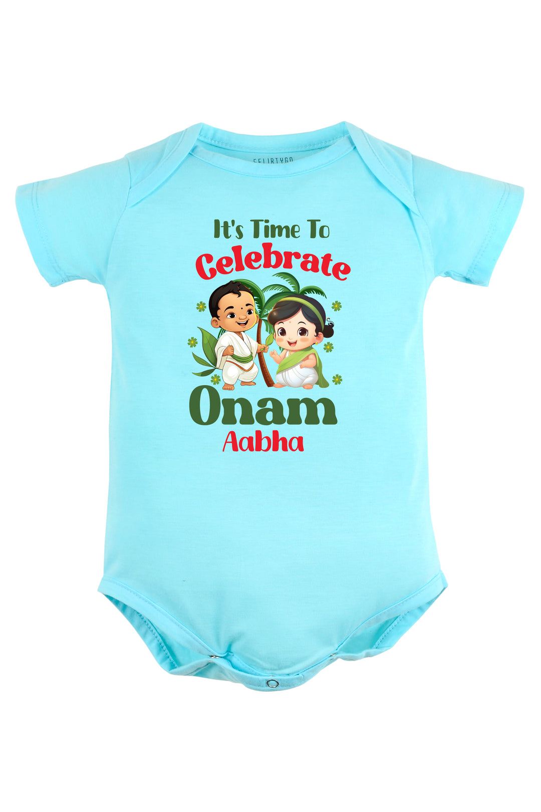 It's Time To Celebrate Onam Baby Romper | Onesies w/ Custom Name