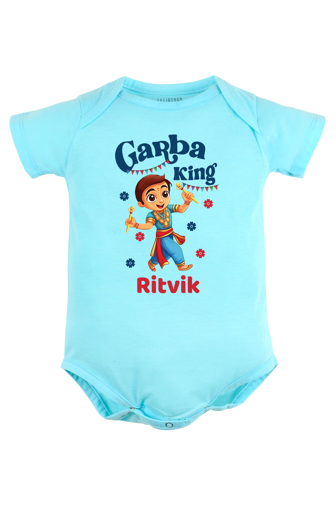 Garba King Baby Romper | Onesies w/ Custom Name