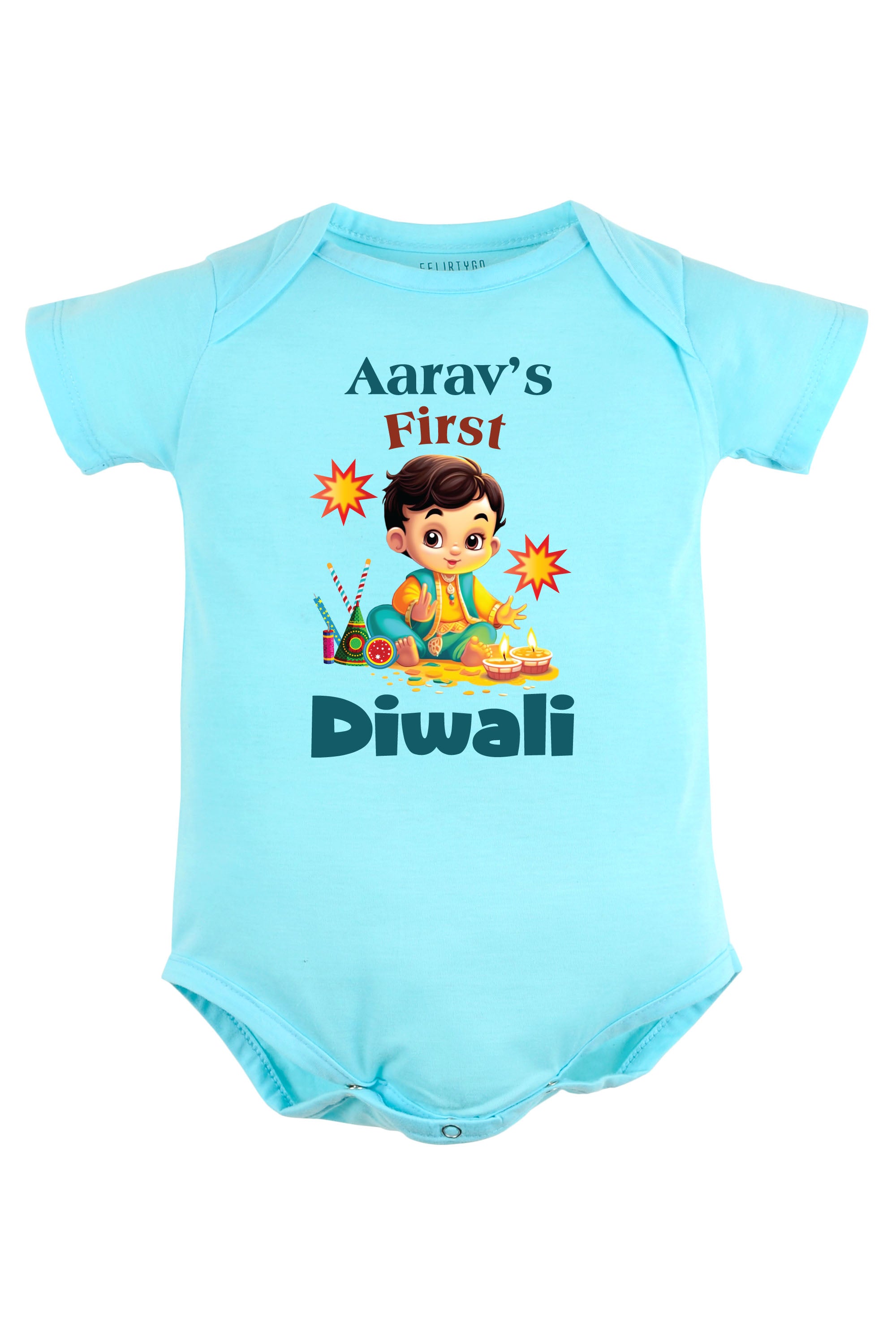 My First Diwali Baby Romper | Onesies w/ Custom Name