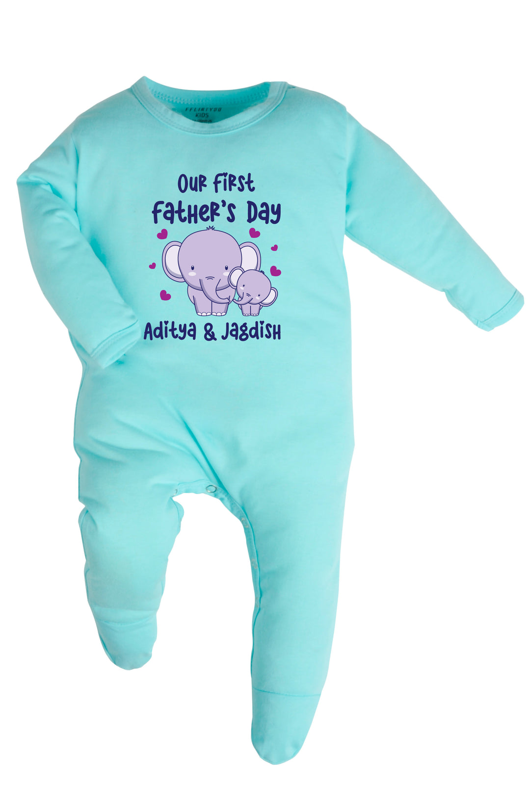 Our First Father's Day Baby Romper | Onesies w/ Custom Name