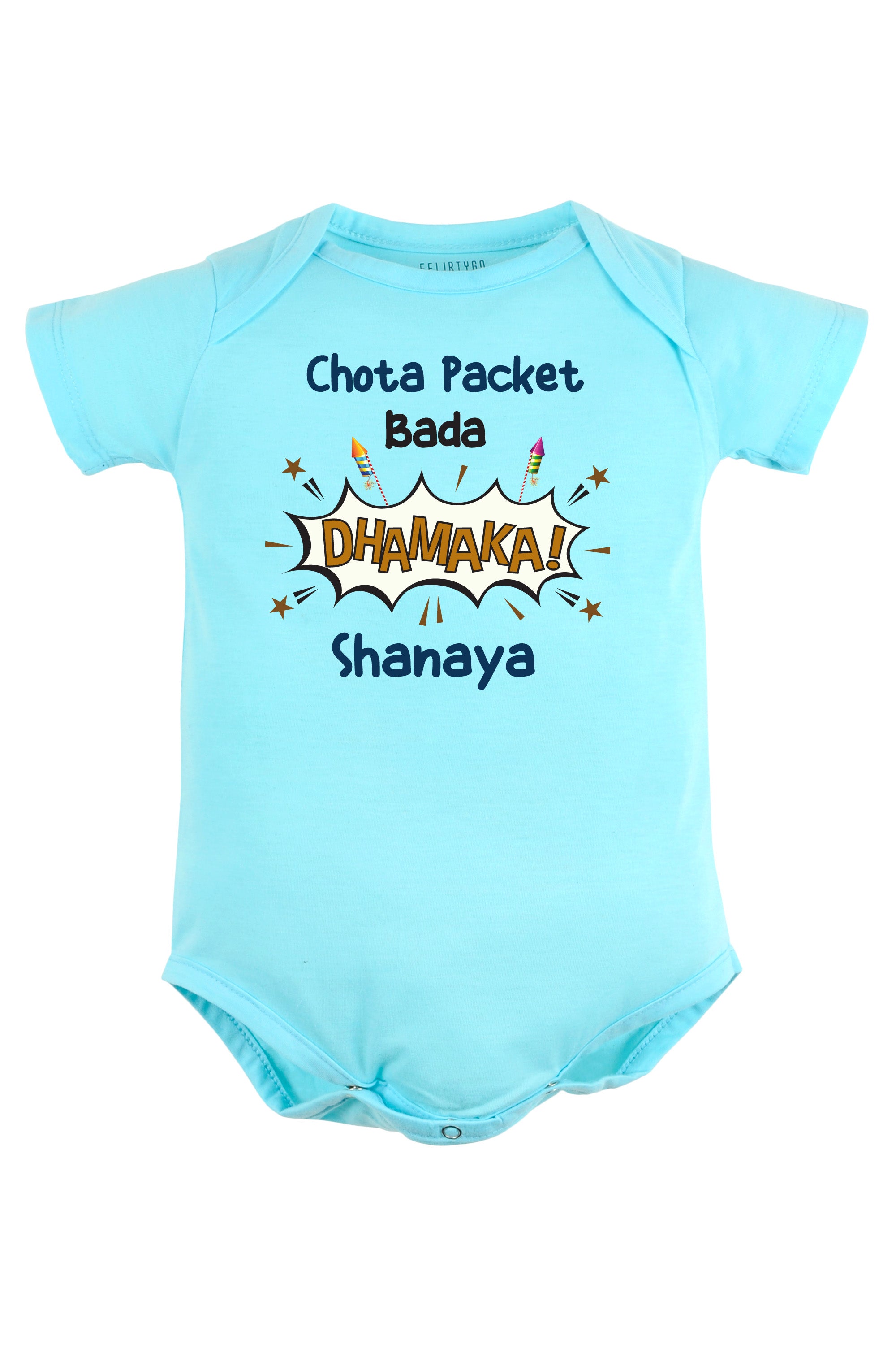 Chota Packet Bada Dhamaka! Baby Romper | Onesies w/ Custom Name