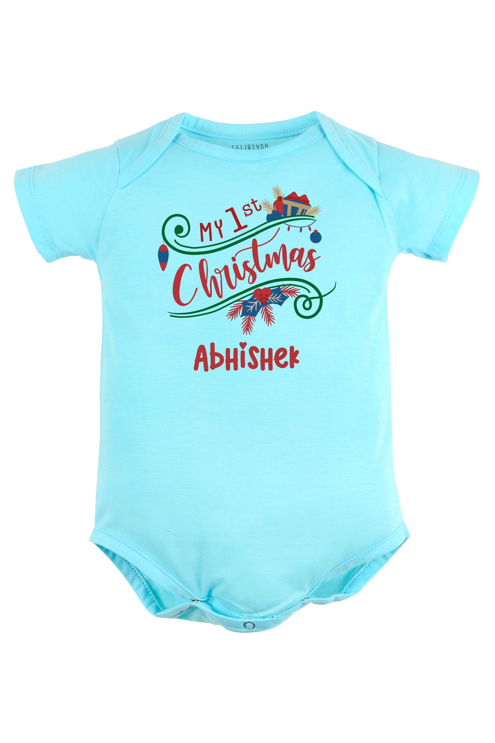 My 1st Christmas Baby Romper | Onesies w/ Custom Name