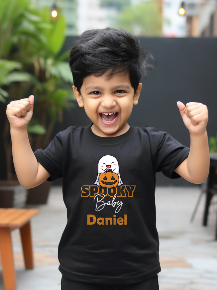 Spooky Baby Kids T Shirt w/ Custom Name