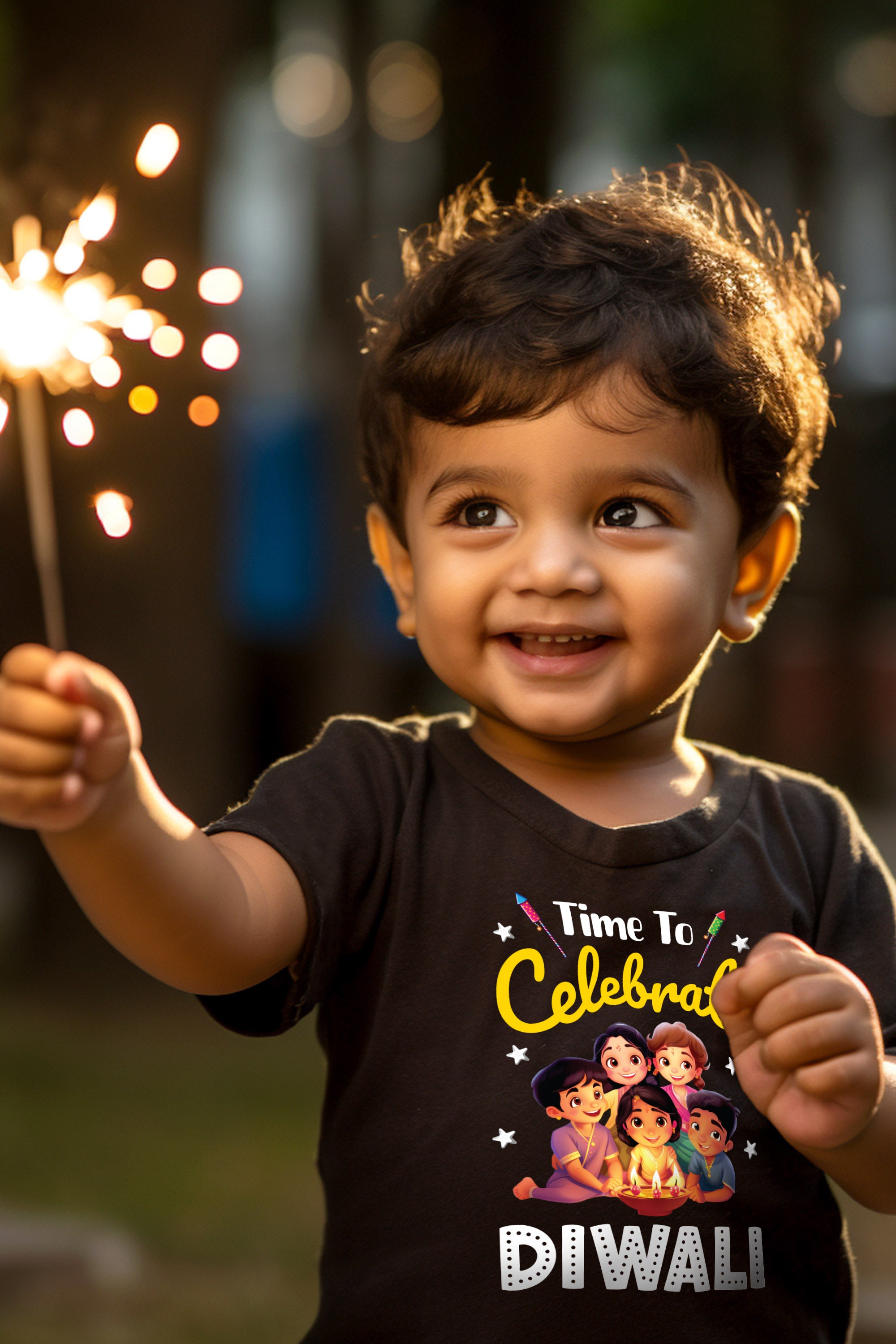 Time To Celebrate Diwali Kids T Shirt