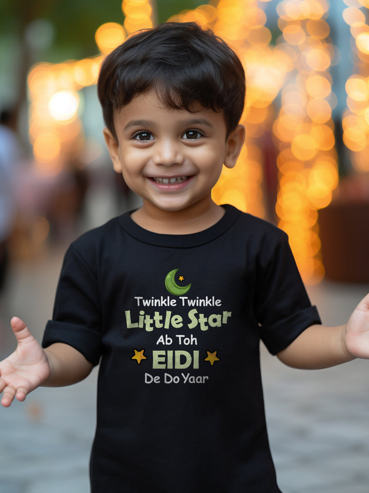 Twinkle Twinkle Little Star - Ab Toh Eidi De Do Yaar Kids T Shirt