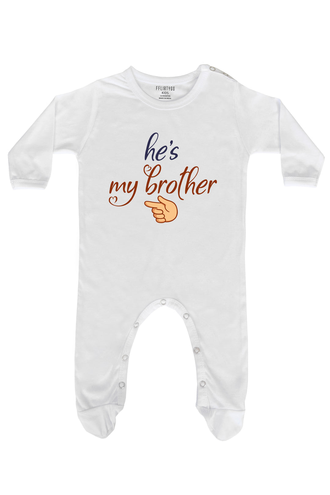 He Is My Brother Baby Romper | Onesies