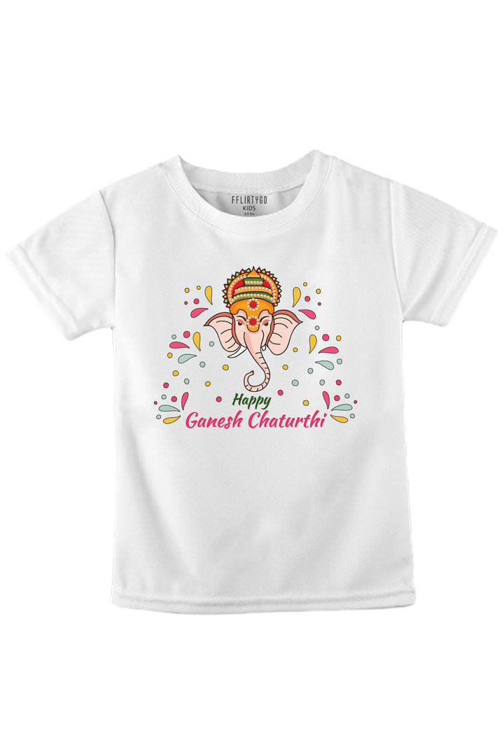 Happy Ganesh Chaturth Kids T Shirt