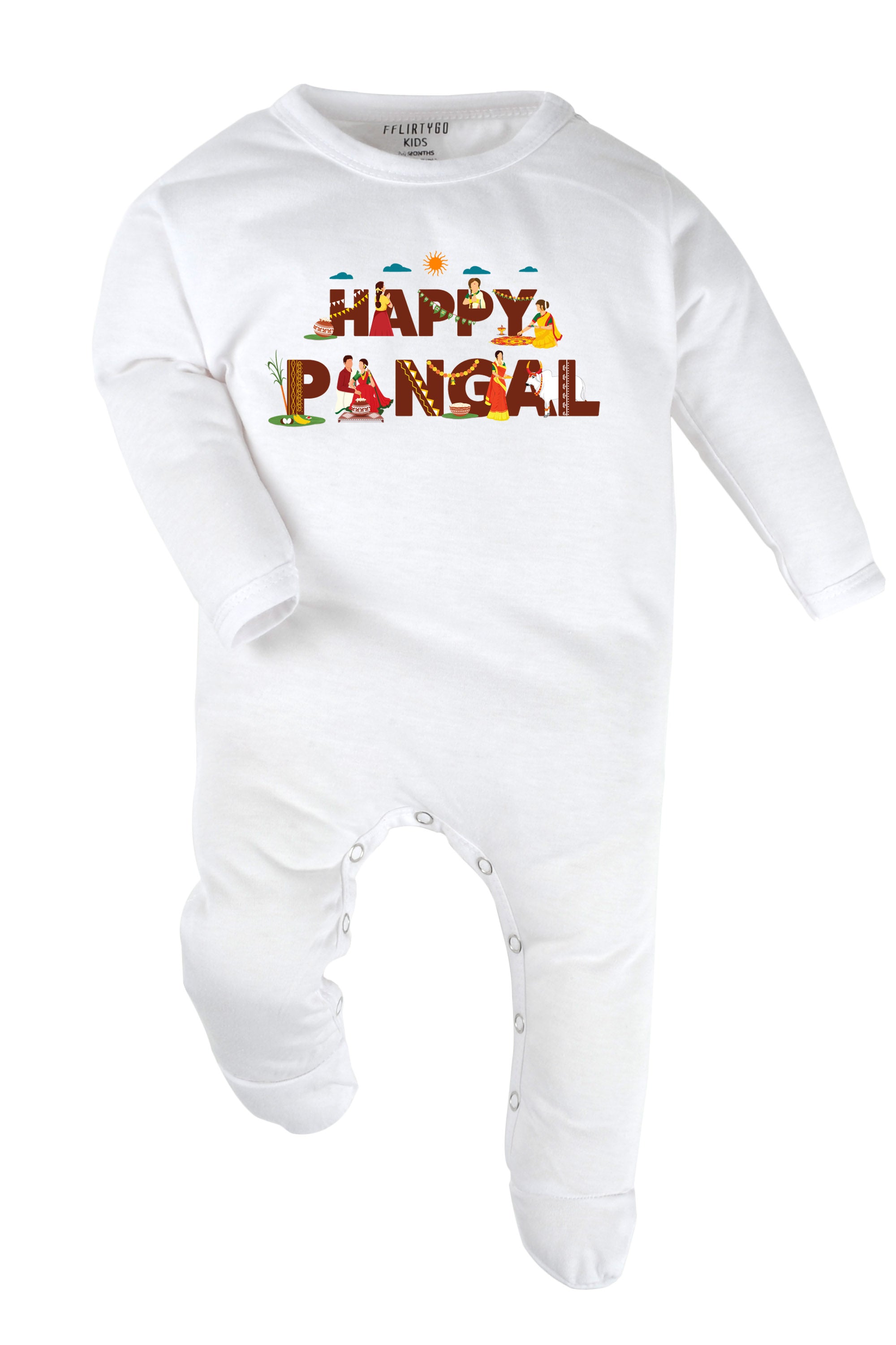 Happy pongal Rituals Baby Romper | Onesies