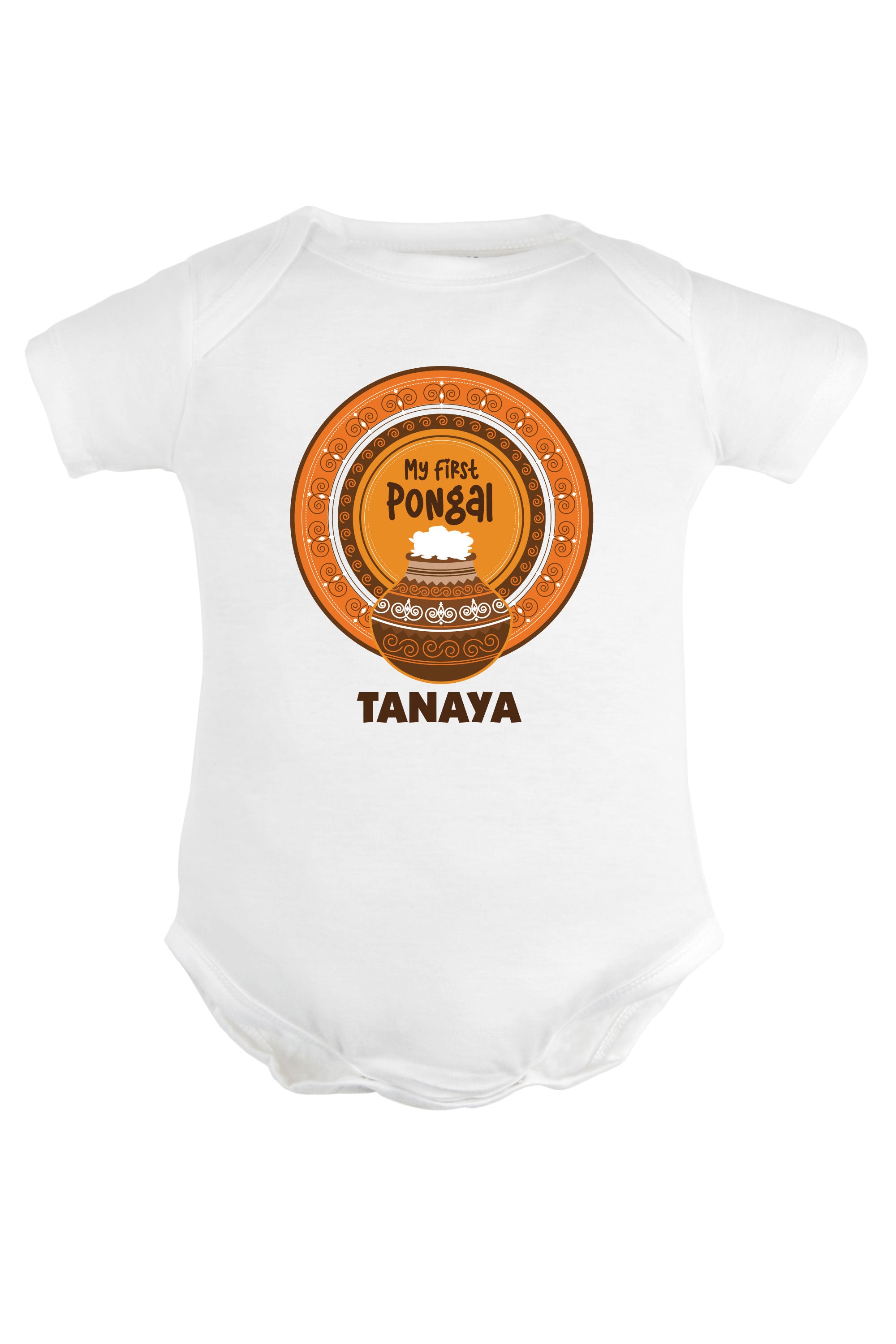 My first Pongal Mandala Baby Romper | Onesies w/ Custom Name