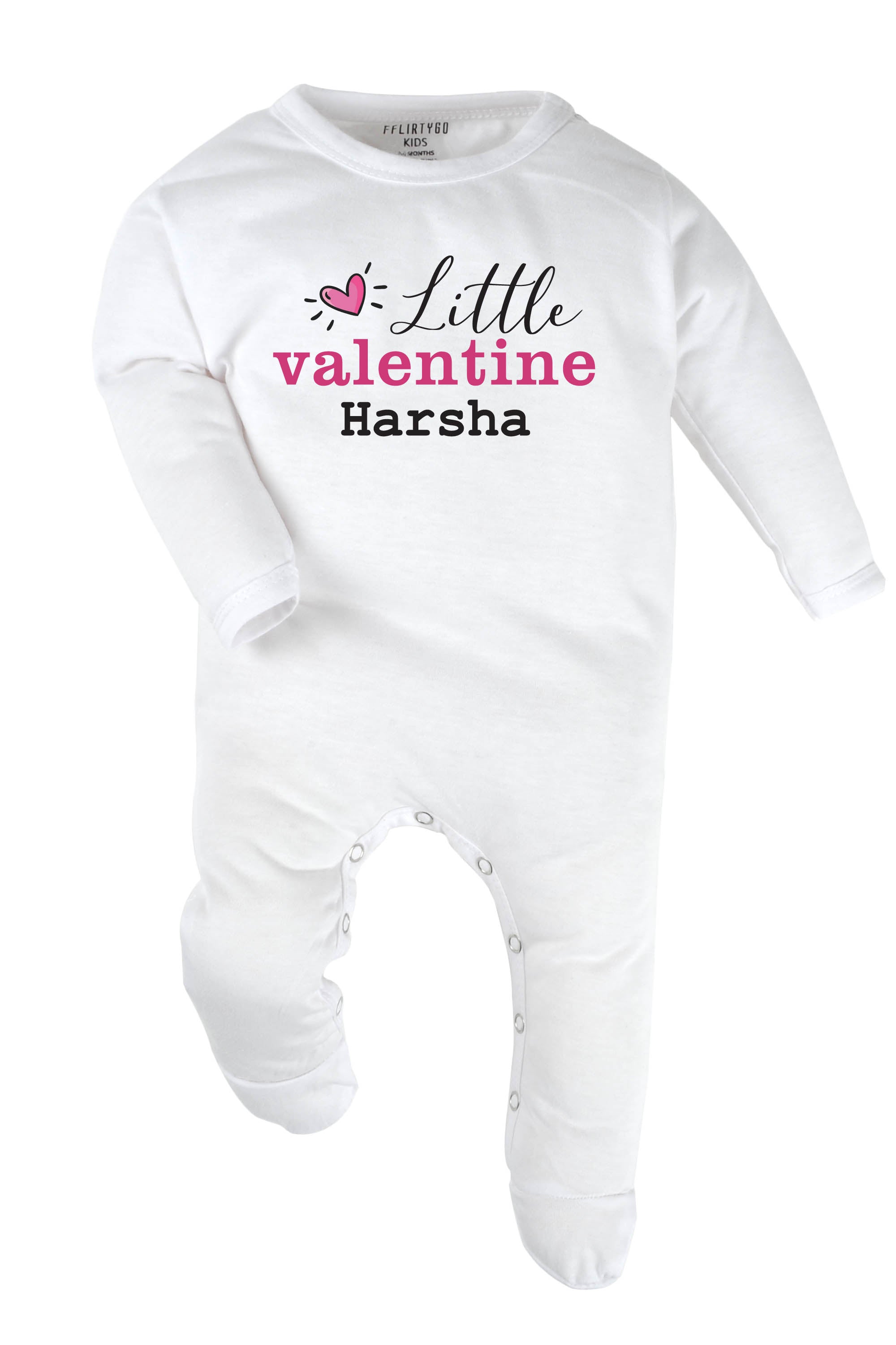 Little Valentine Baby Romper | Onesies w/ Custom Name