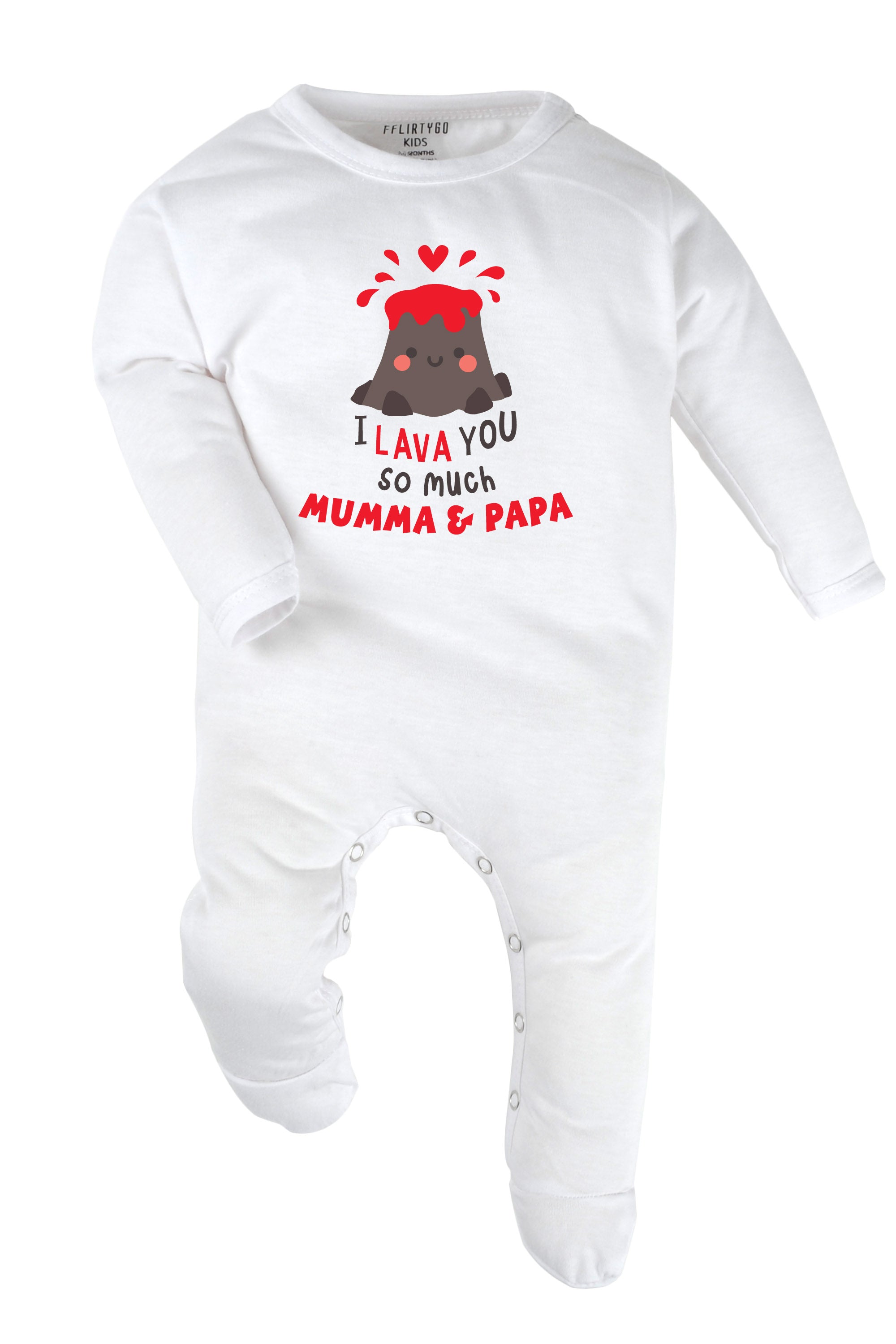 I Lava You So Much Baby Romper | Onesies