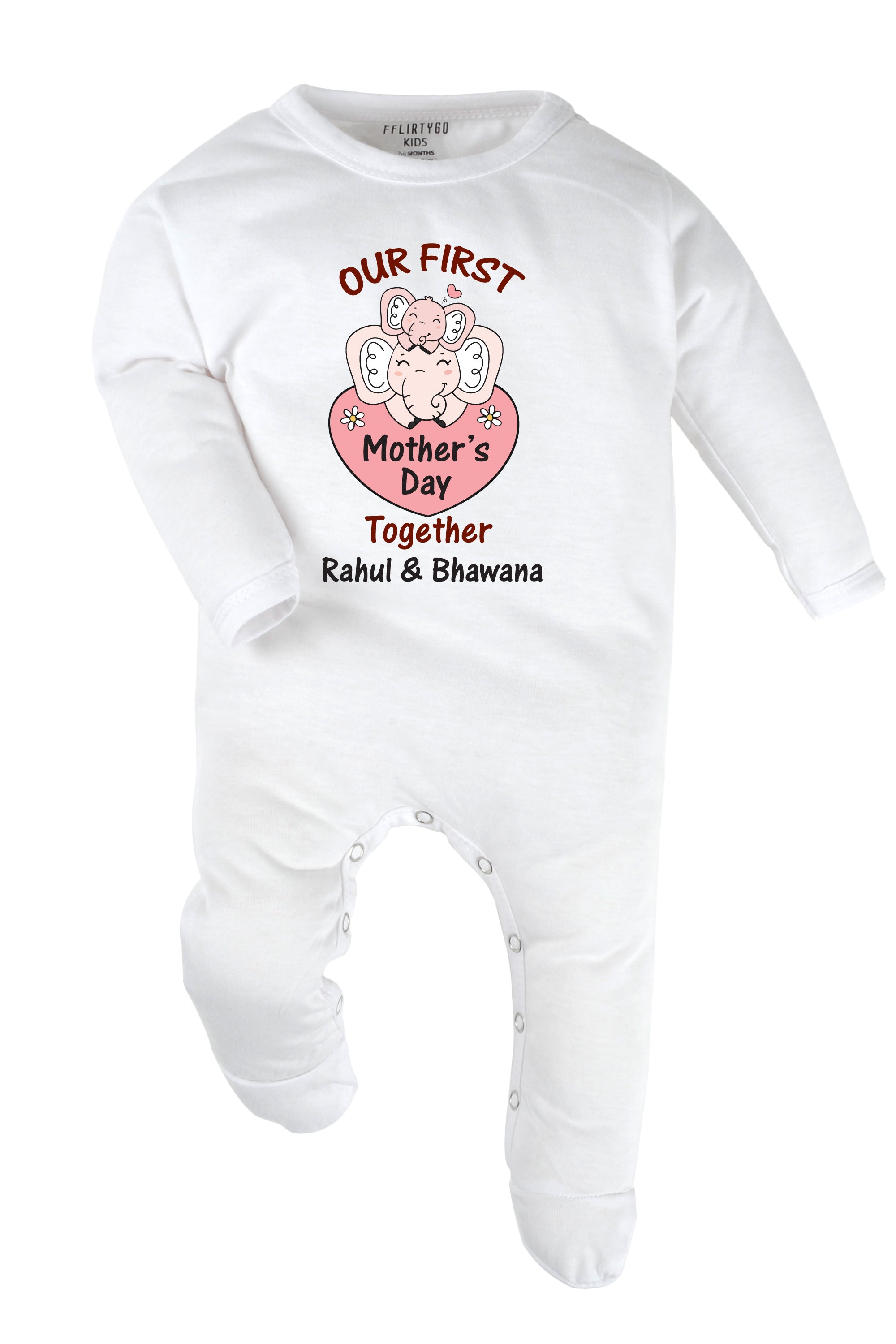 Our First Mother's Day Together Baby Romper | Onesies w/ Custom Name