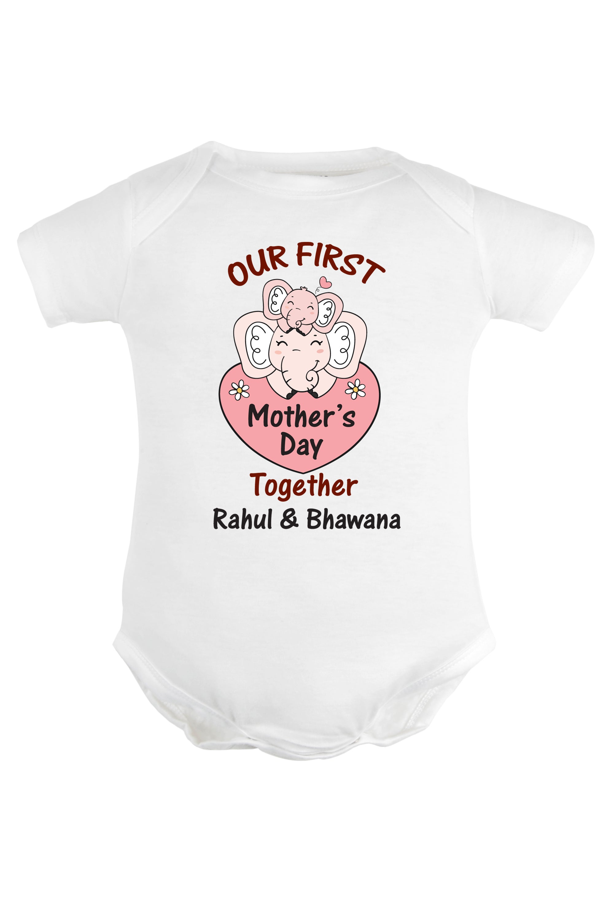 Our First Mother's Day Together Baby Romper | Onesies w/ Custom Name