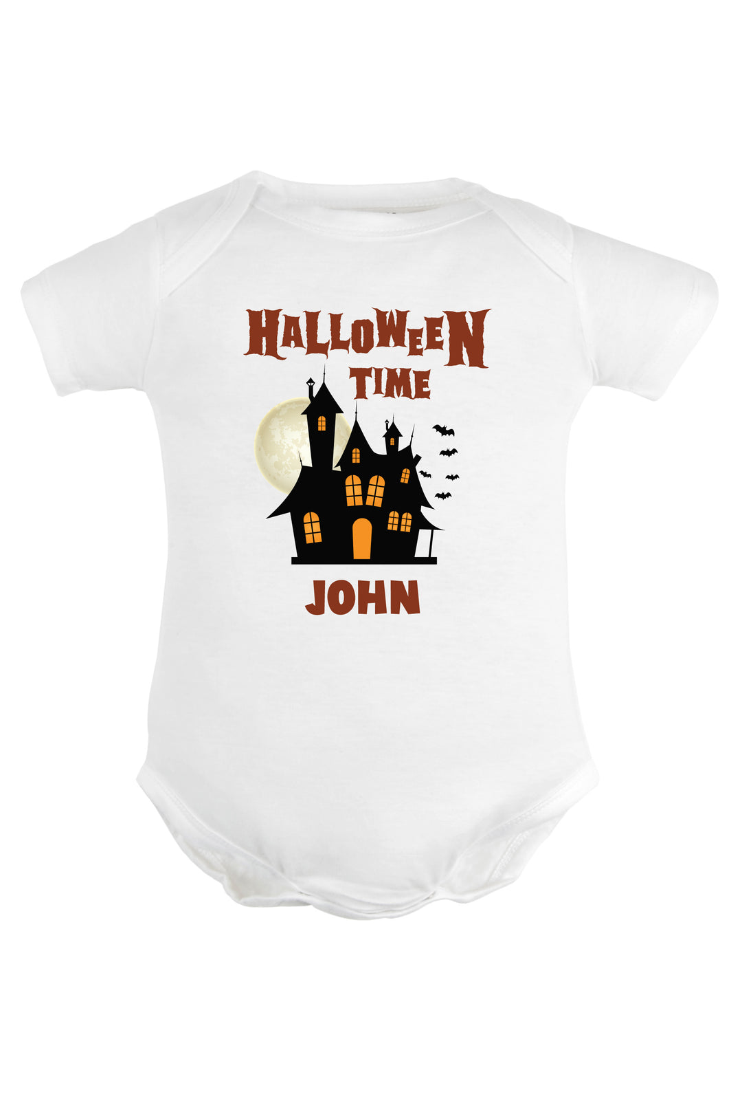 Halloween Time Baby Romper | Onesies w/ Custom Name