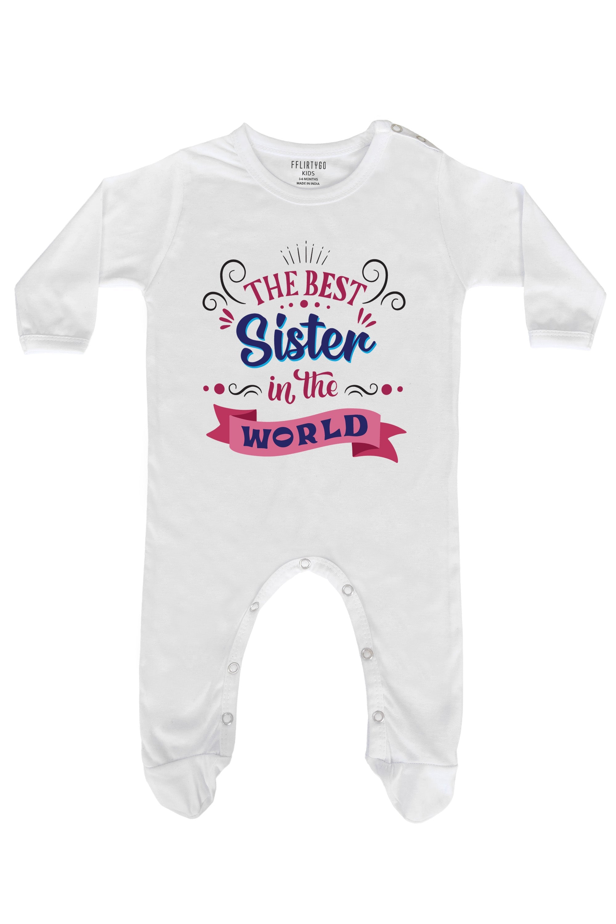 The Best Sister In The World Baby Romper | Onesies