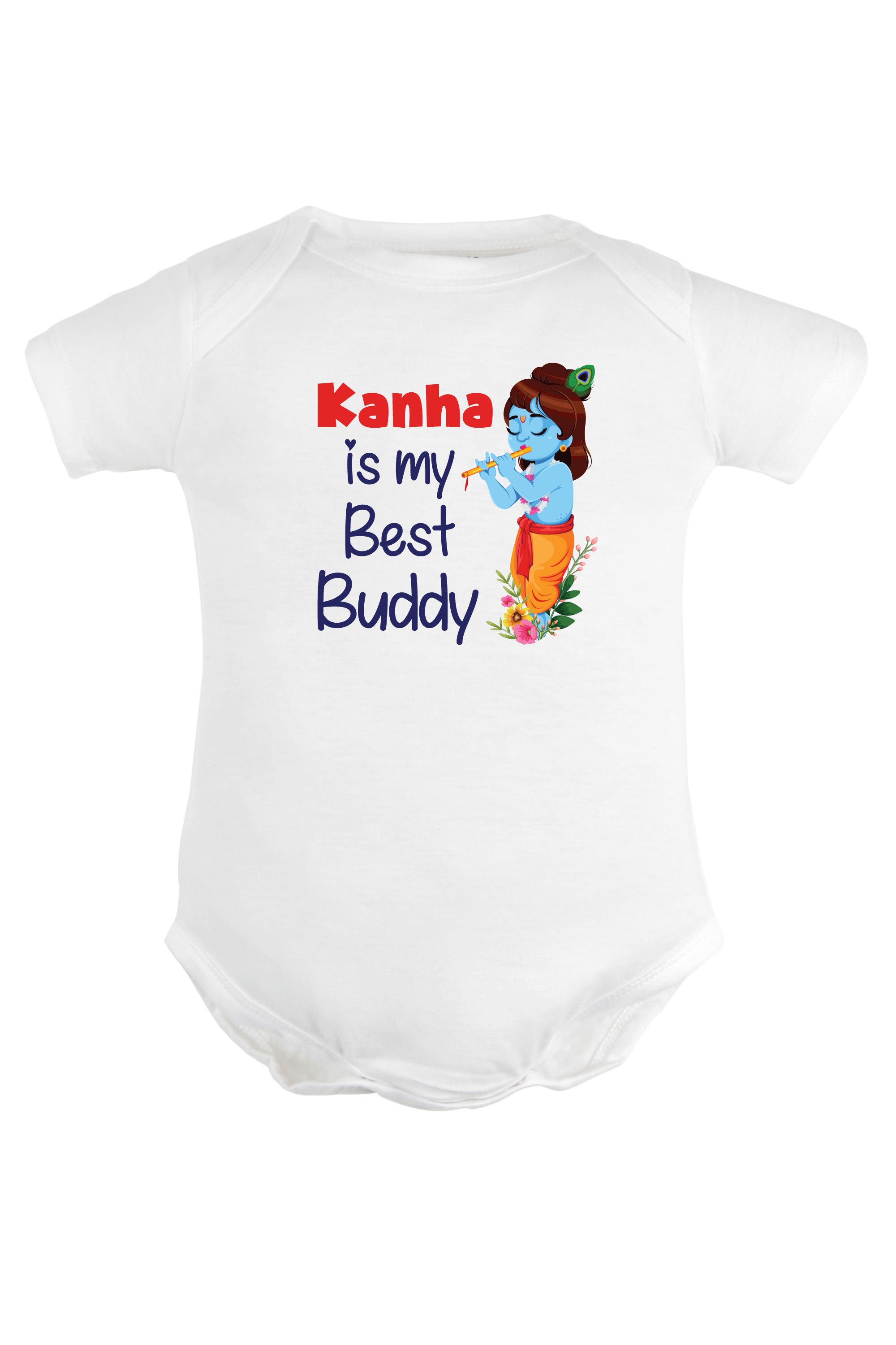 Kanha Is My Best Buddy Baby Romper | Onesies