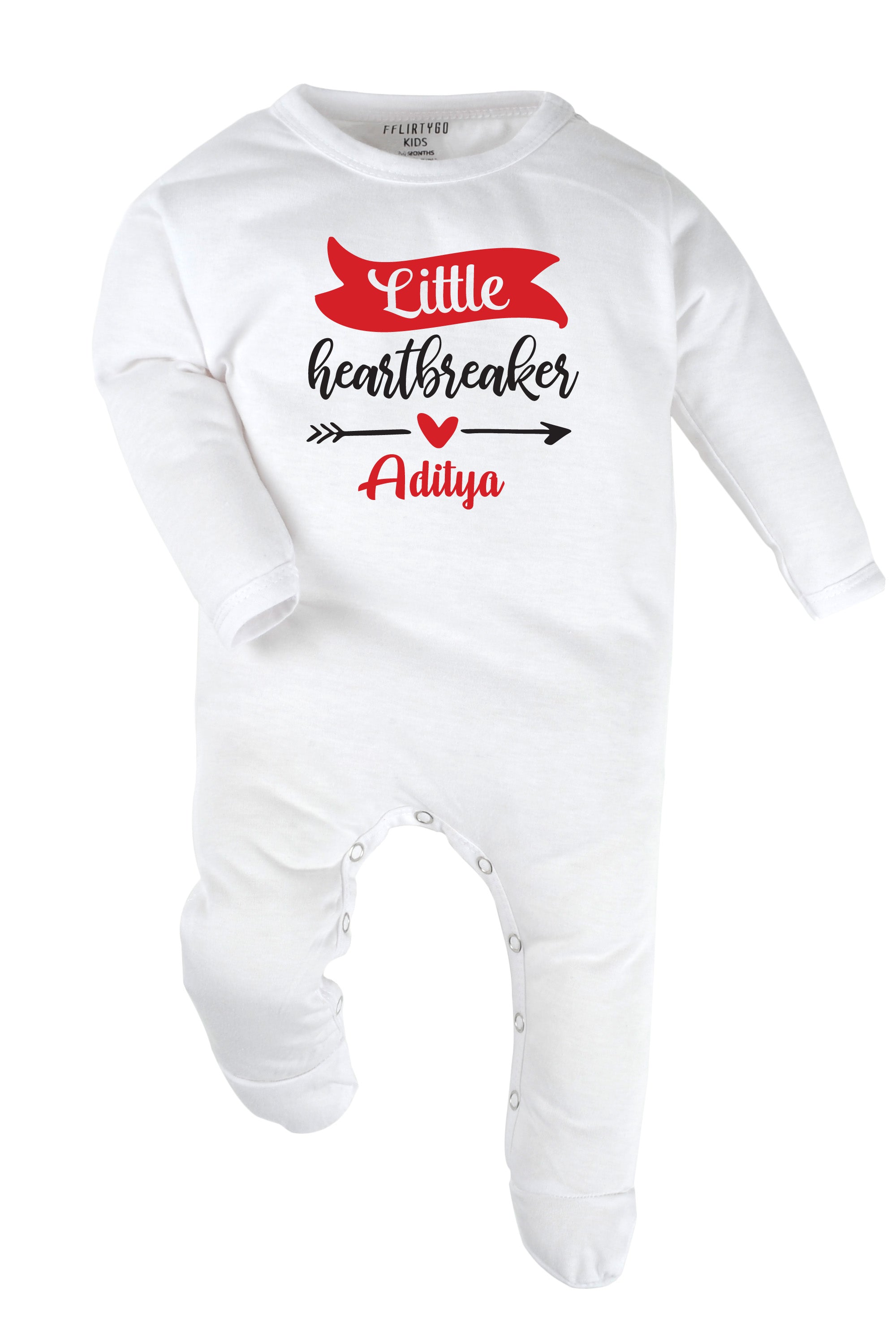 Little Heart Breaker Baby Romper | Onesies w/ Custom Name