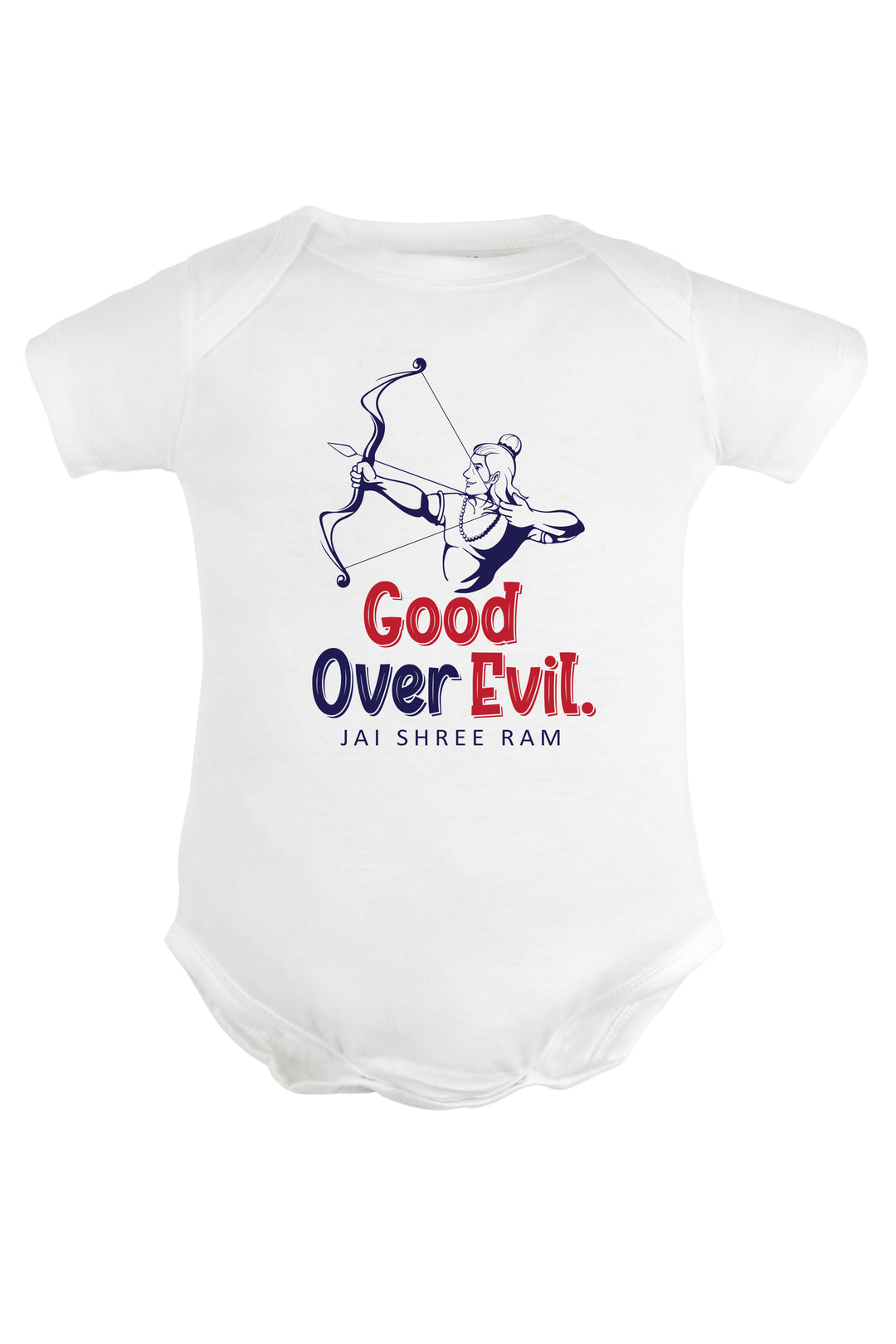 Good Over Evil Jai Shree Ram Baby Romper | Onesies
