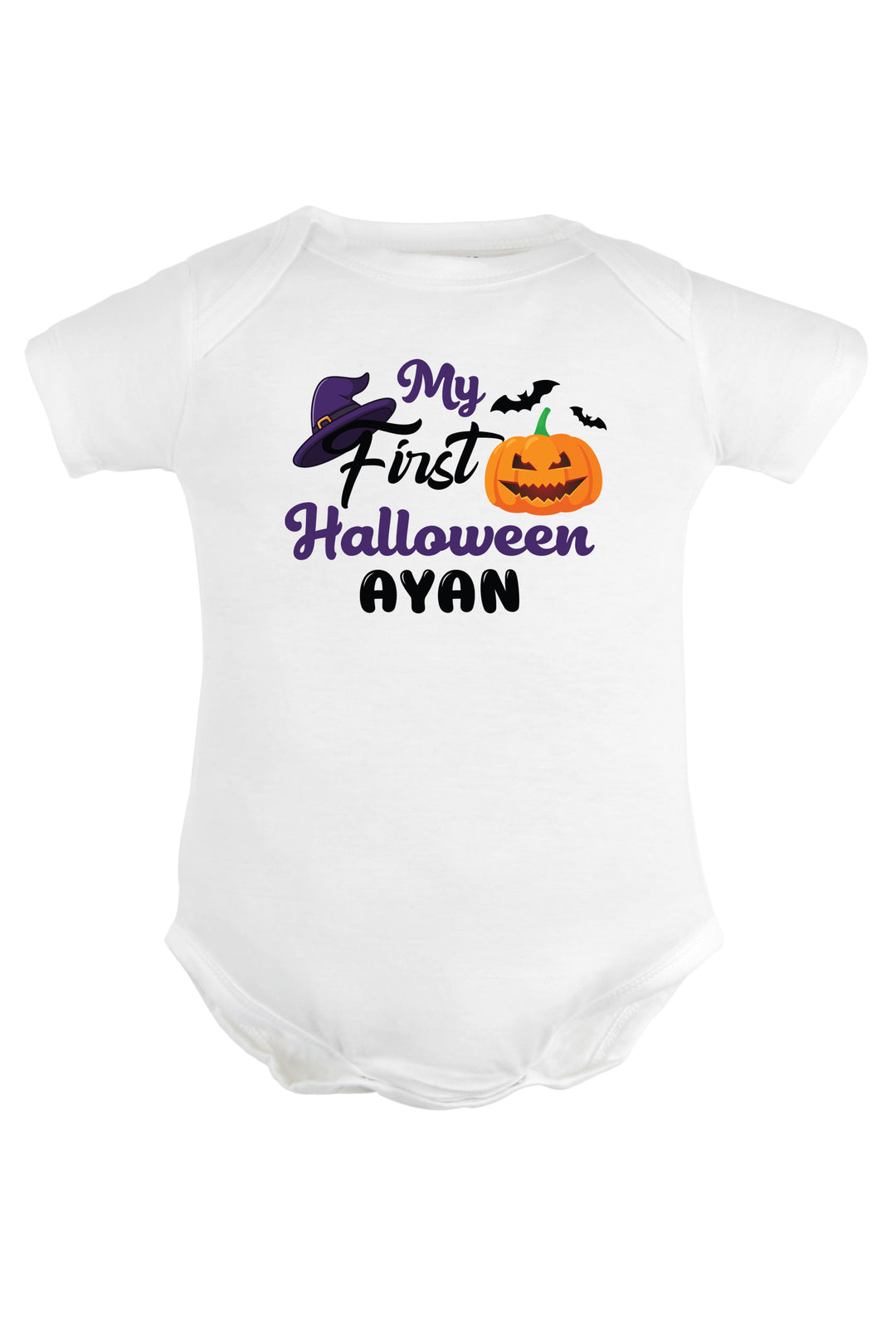 My First Halloween Baby Romper | Onesies w/ Custom Name