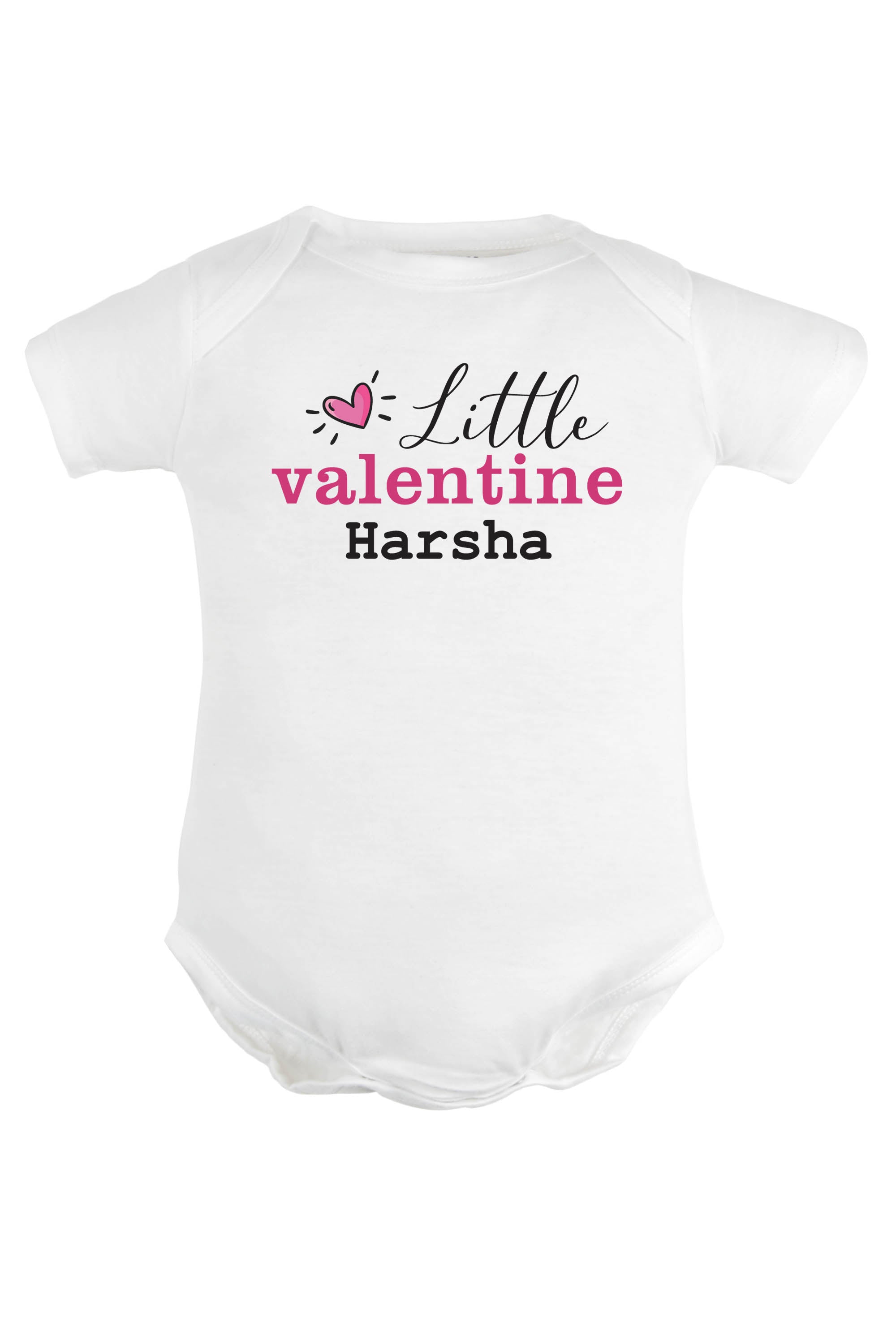 Little Valentine Baby Romper | Onesies w/ Custom Name