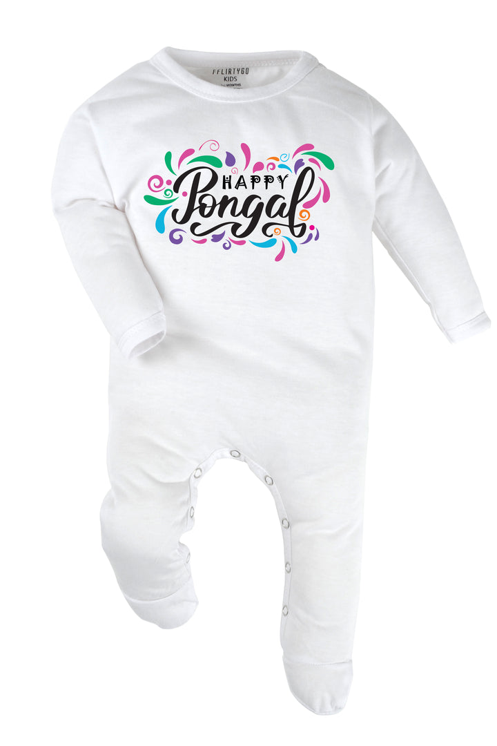 Happy Pongal Splash Baby Romper | Onesies