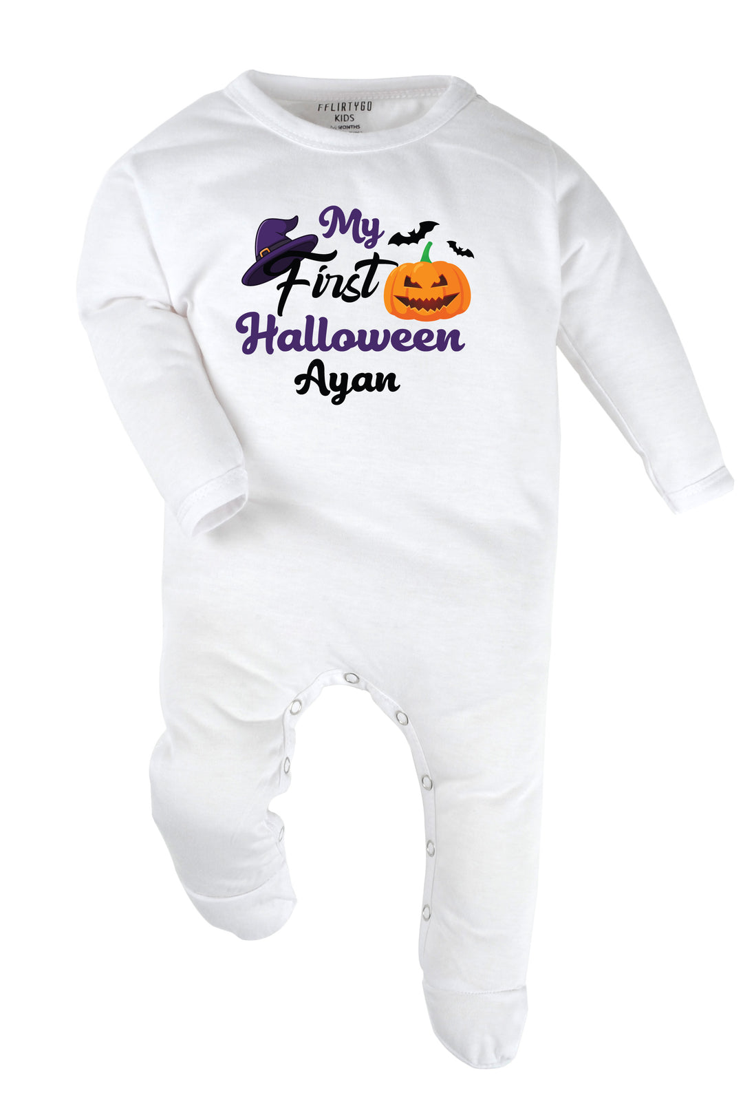 My First Halloween Baby Romper | Onesies w/ Custom Name