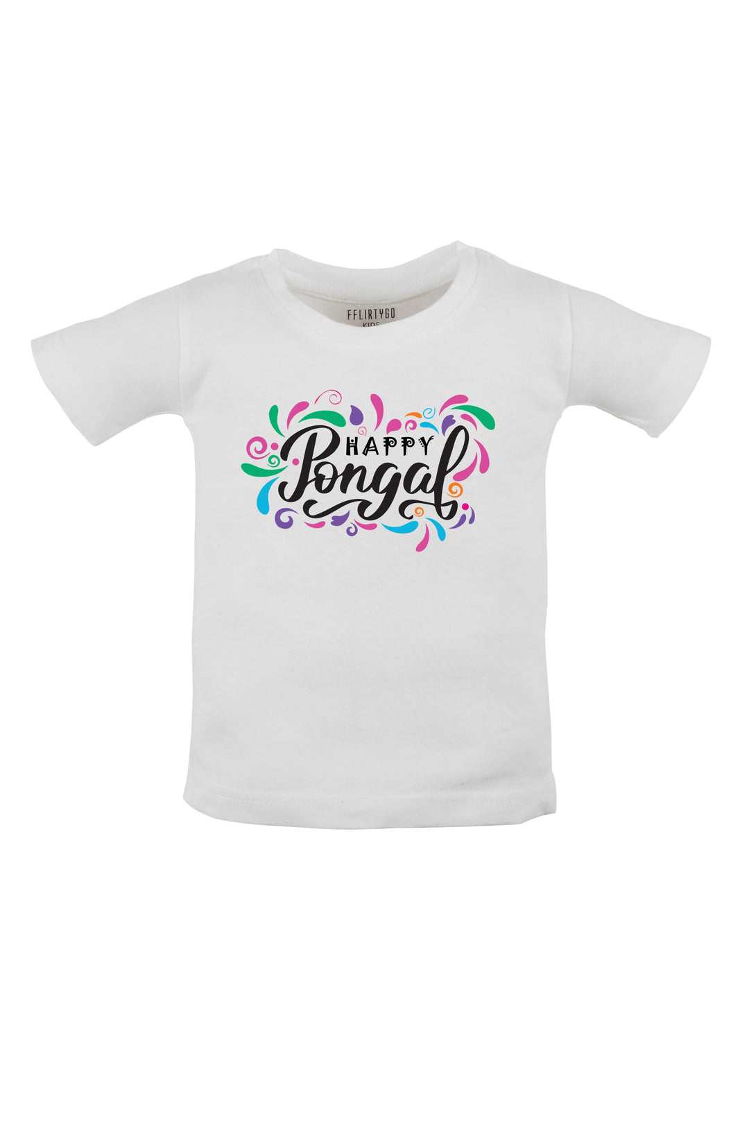 Happy Pongal Splash Kids T Shirt