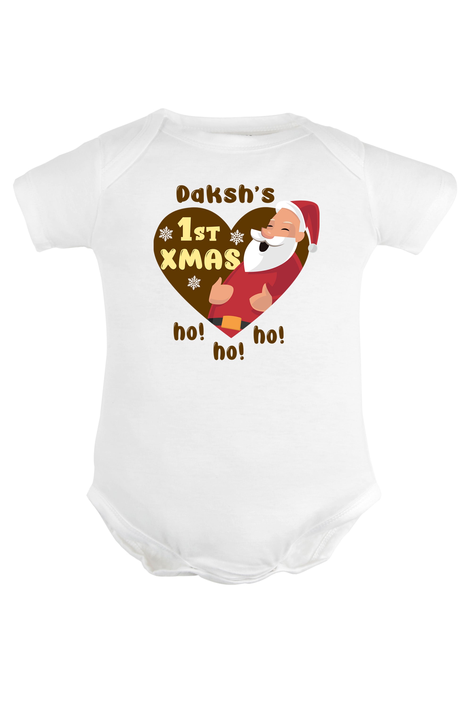 Ist Xmas ho ho ho Baby Romper | Onesies w/ Custom Name