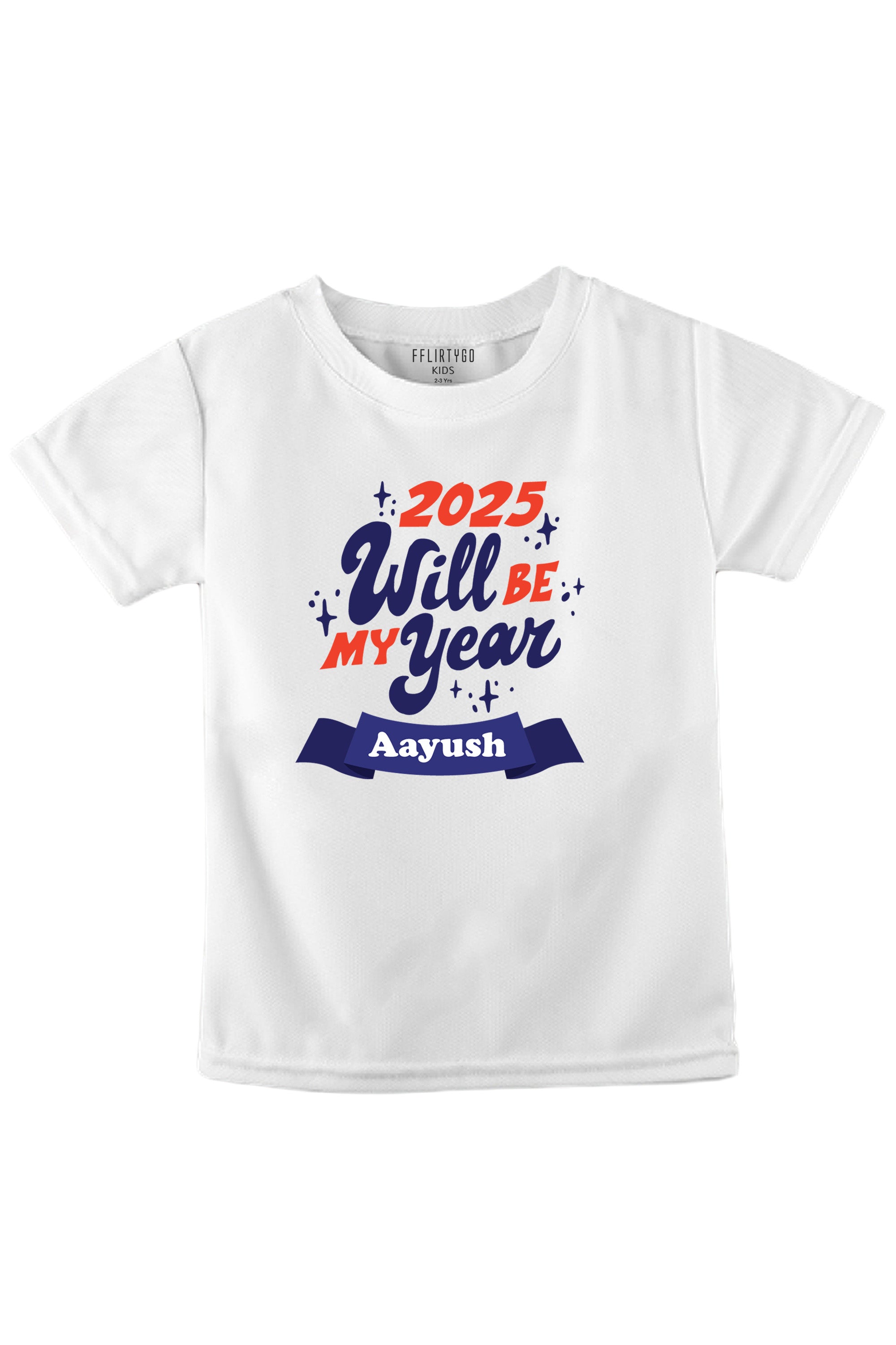 2025 Will Be My Year Kids T Shirt w/ Custom Name