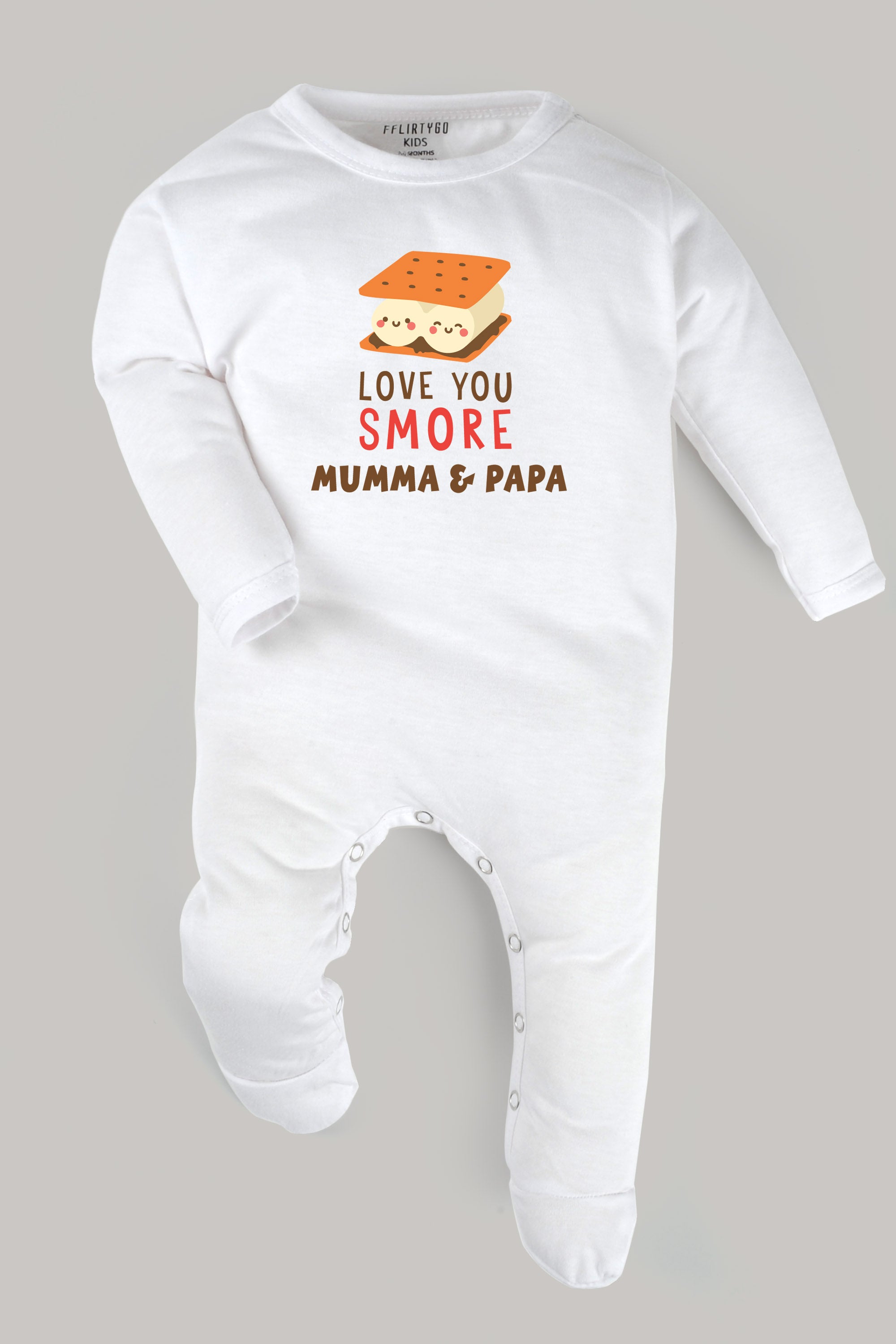 Love You Smore Mumma & Papa Baby Romper | Onesies