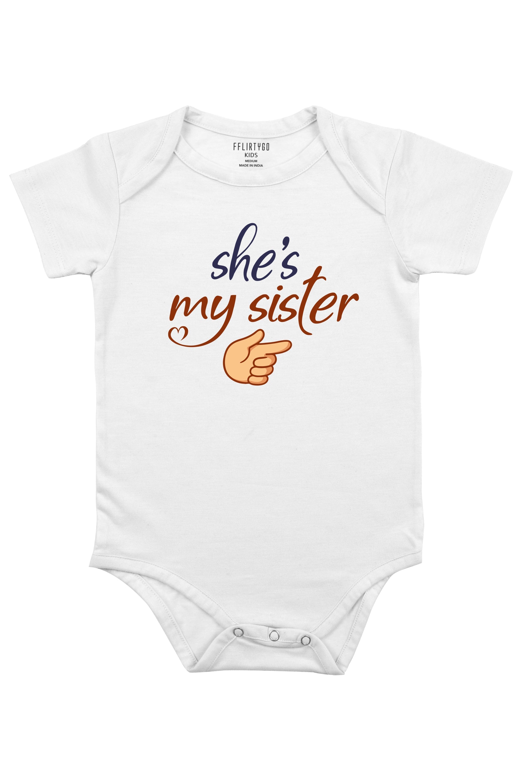 She Is My Sister Baby Romper | Onesies