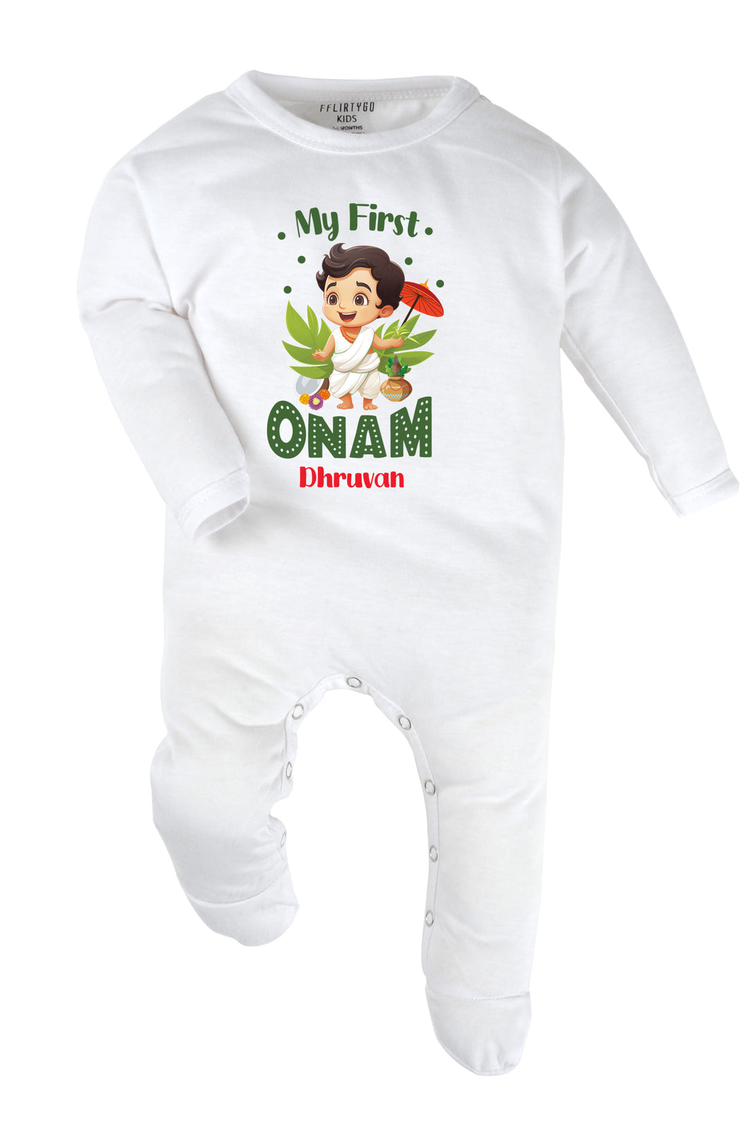 My First Onam Baby Romper | Onesies w/ Custom Name