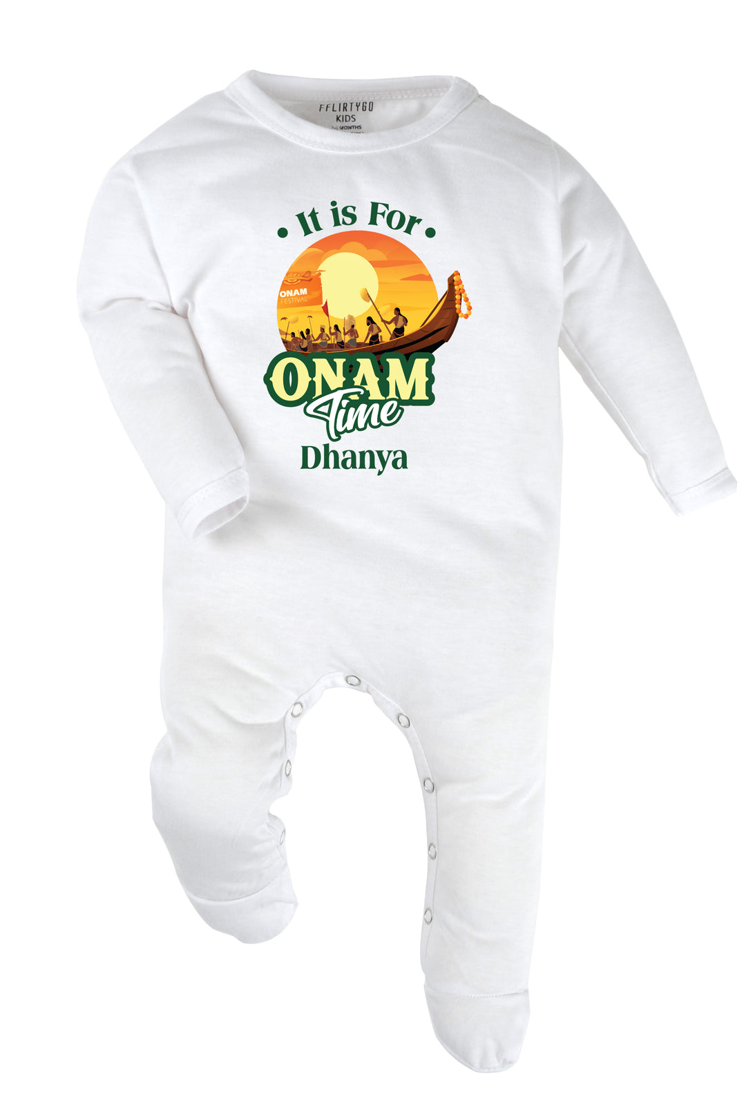 It Is For Onam Time Baby Romper | Onesies w/ Custom Name